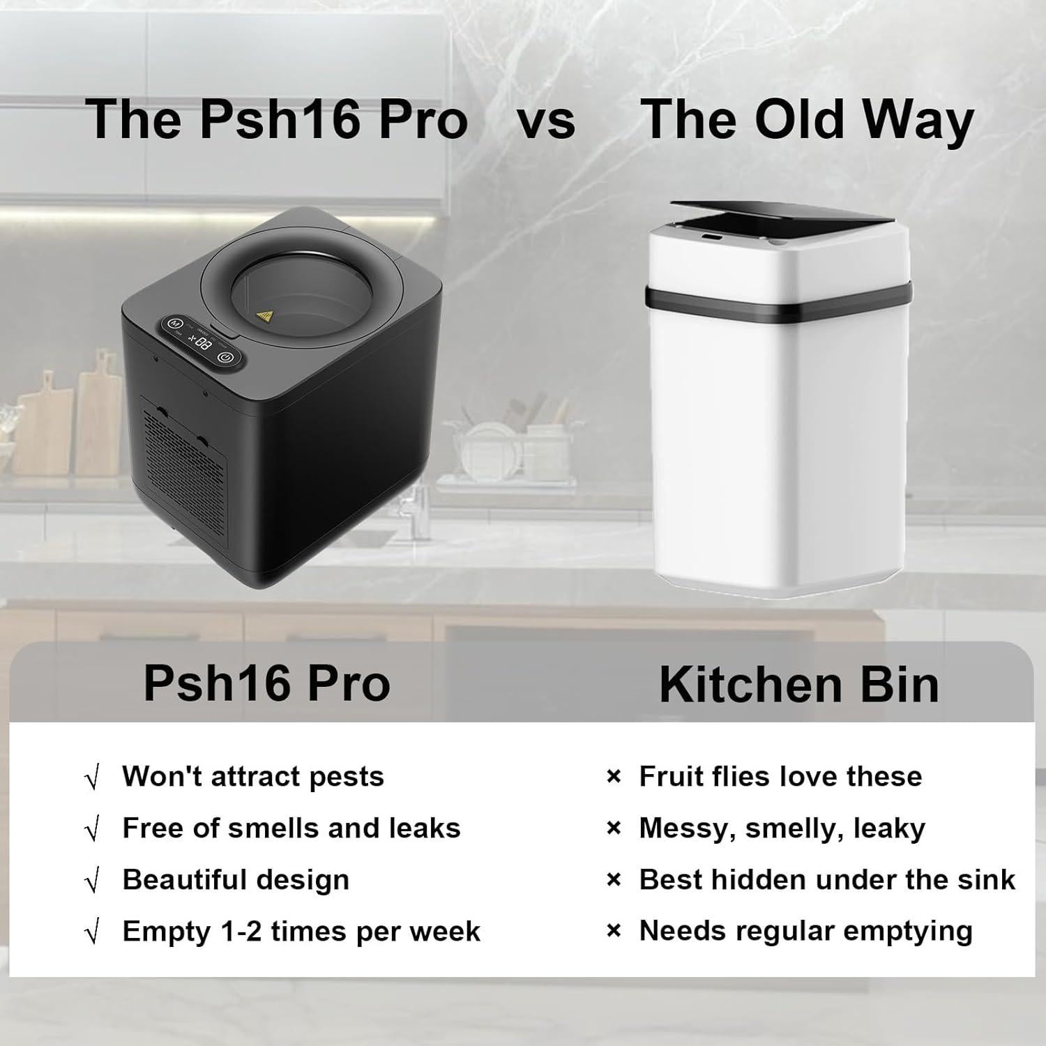 Compostador Eléctrico CREATIVECHEF PSH16 Pro 3.8L Silencioso