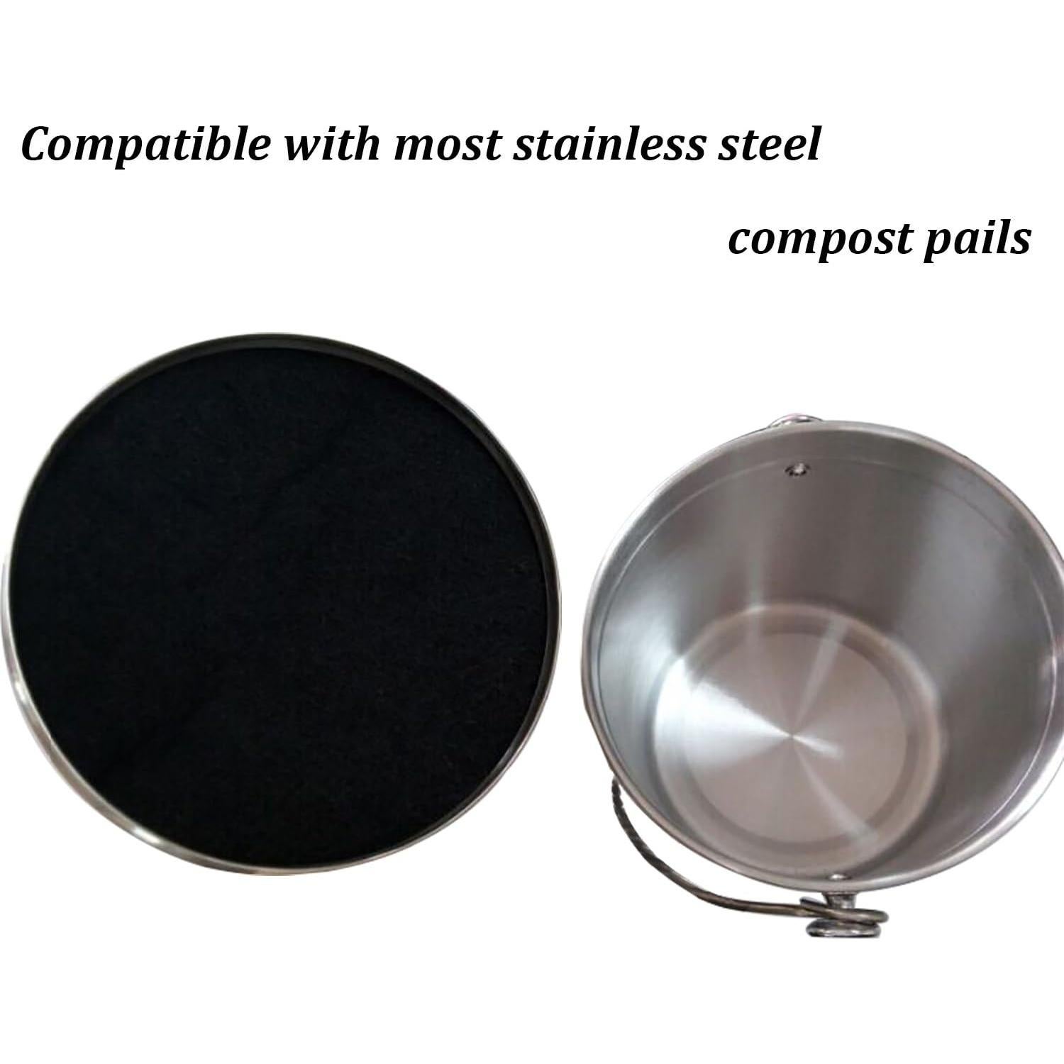 Filtros de Cubo de Compost Resinta - 12 Piezas Redondos y Cuadrados