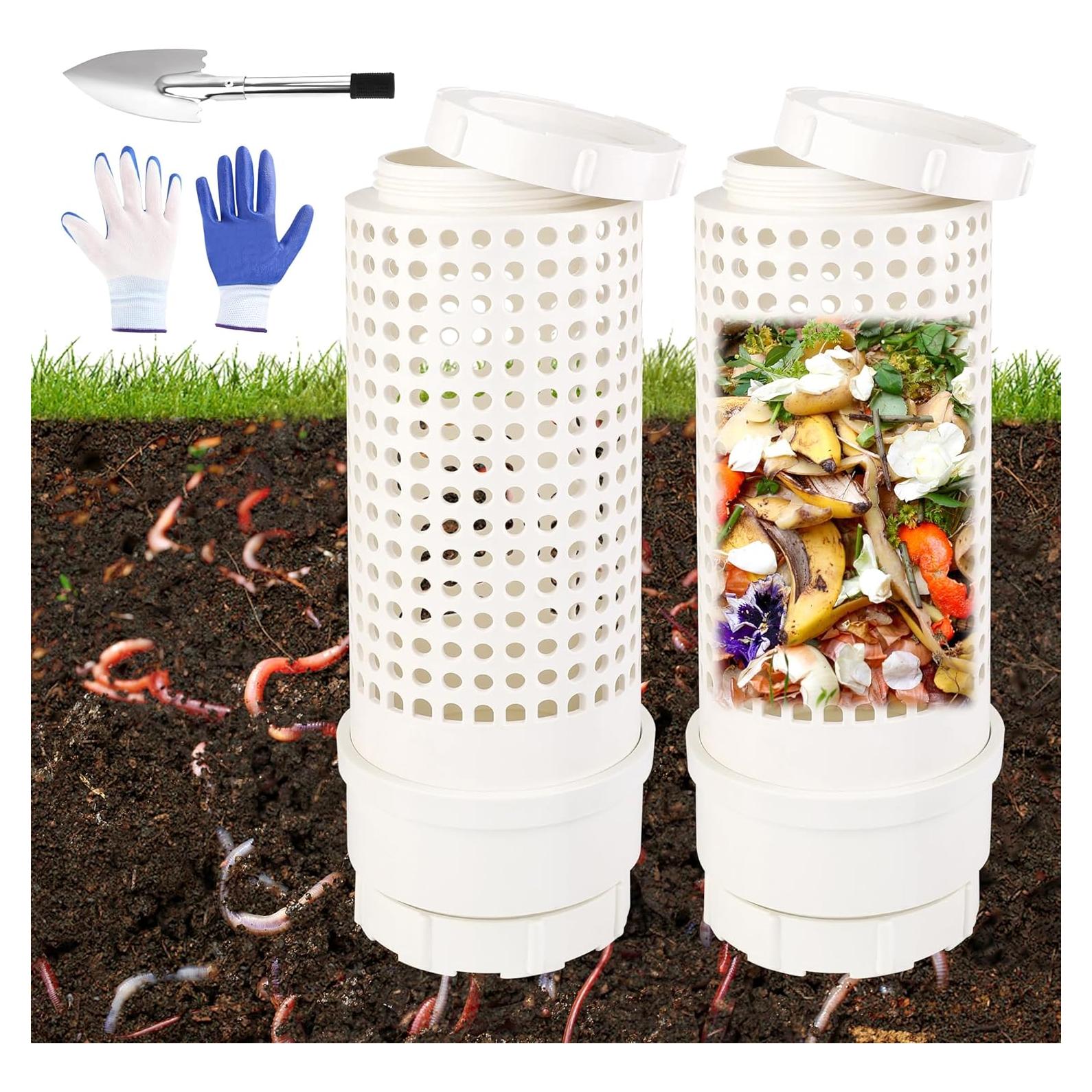 Kit de Compostaje de Gusanos Bettoor - 2 Contenedores Inground