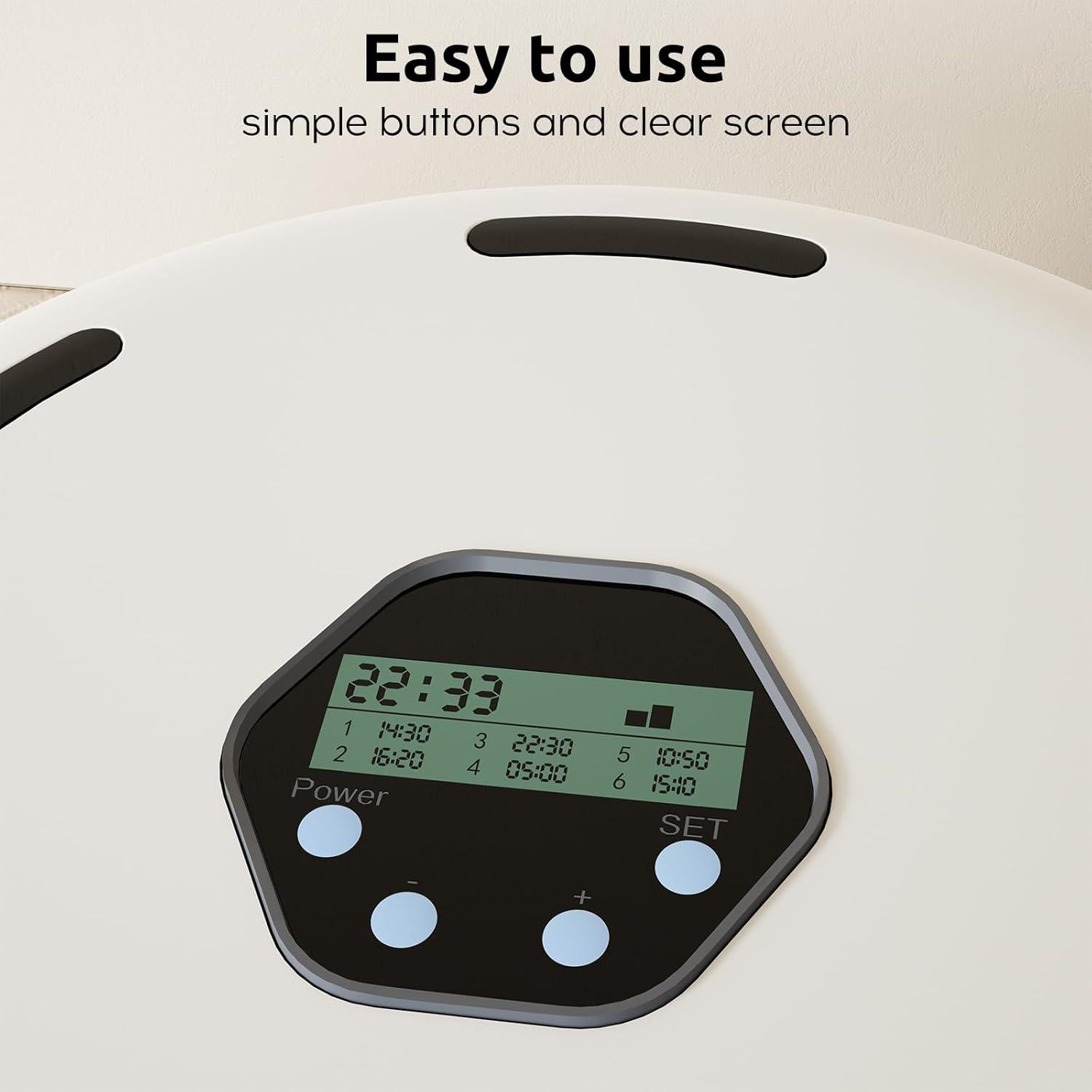 Comedero Automático GUODUN para Gatos y Perros 6 Comidas