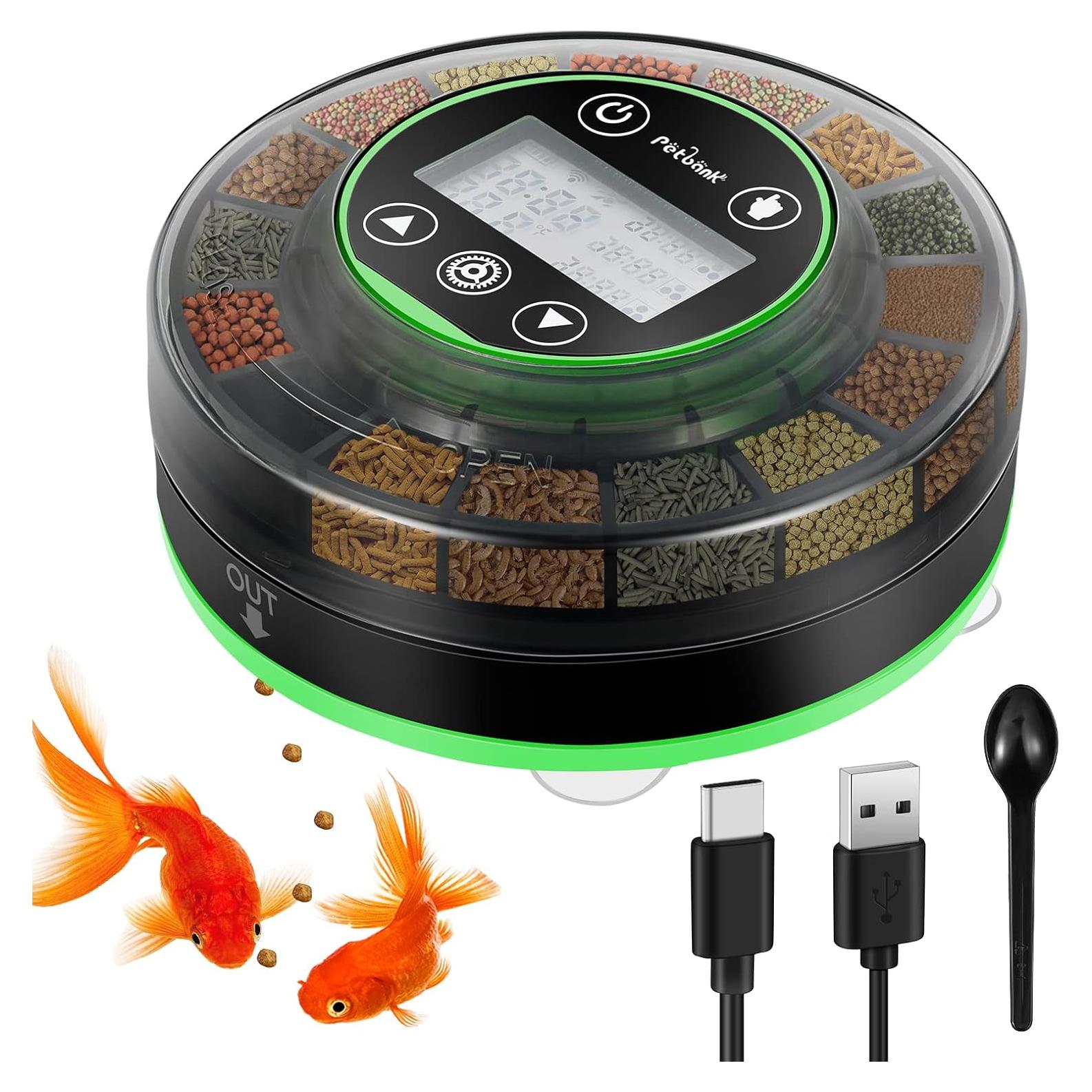 Dispensador Automático de Comida para Peces Petbank CY-109