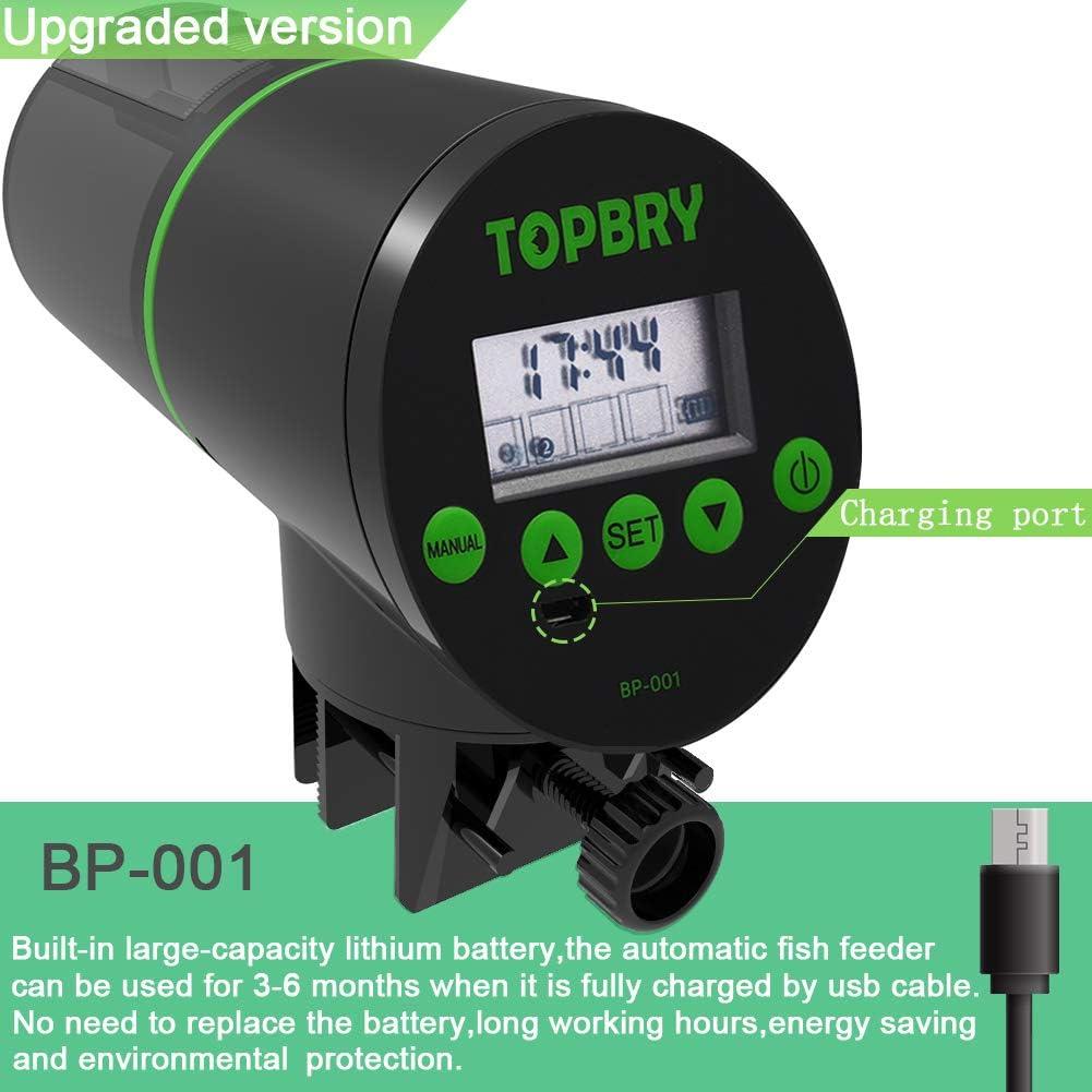 Alimentador Automático de Peces TOPBRY BP-001 200ml USB