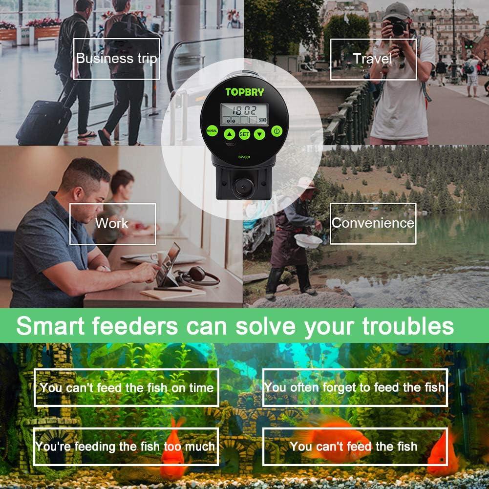 Alimentador Automático de Peces TOPBRY BP-001 200ml USB
