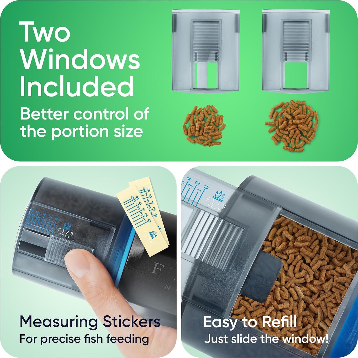 Alimentador Automático de Peces FISHNOSH con Termómetro Digital