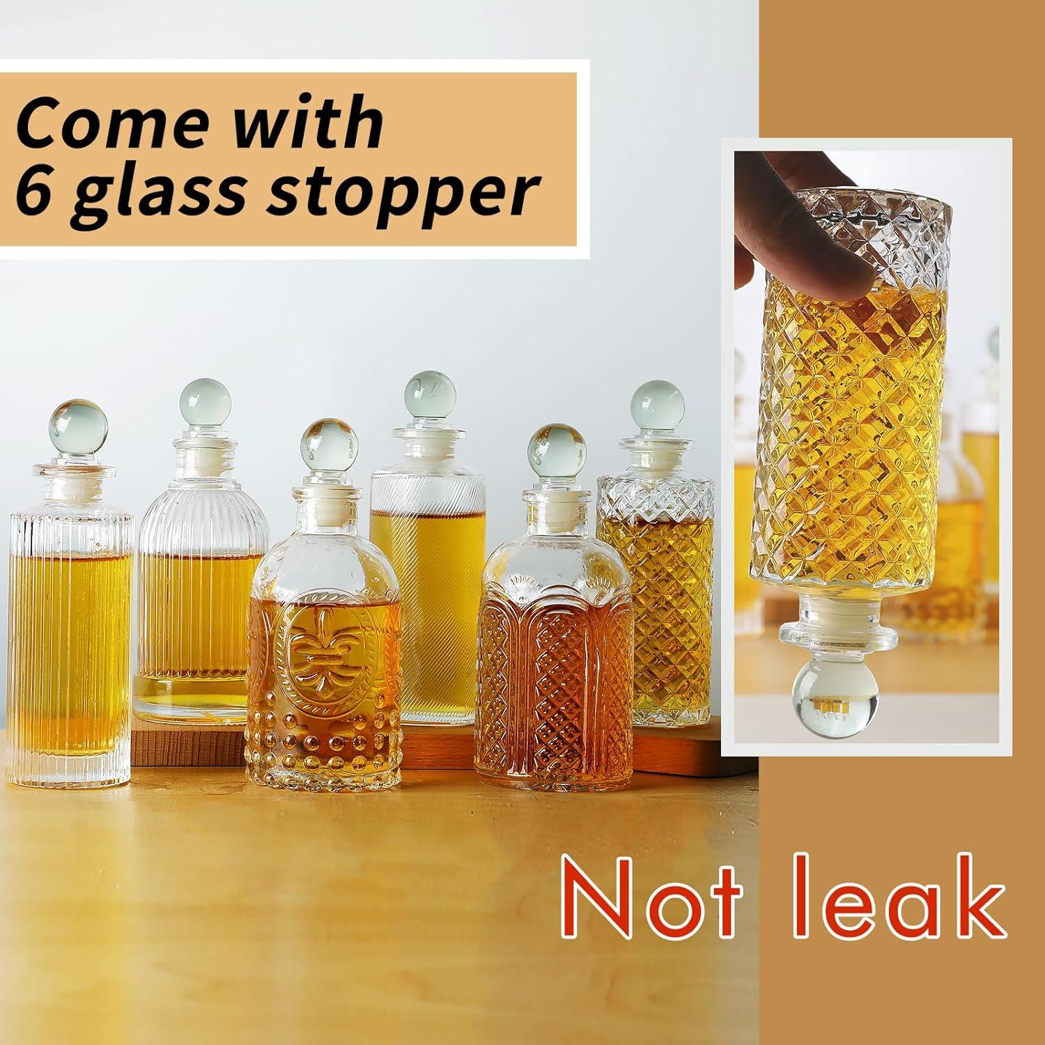 Dispensador de jarabe de vidrio INFTYLE 6 piezas 180 ml