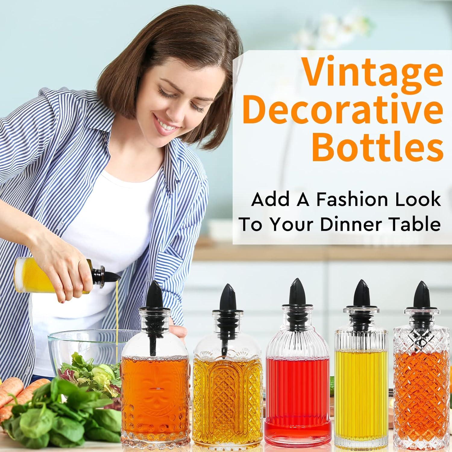 Dispensador de jarabe de vidrio INFTYLE 6 piezas 180 ml