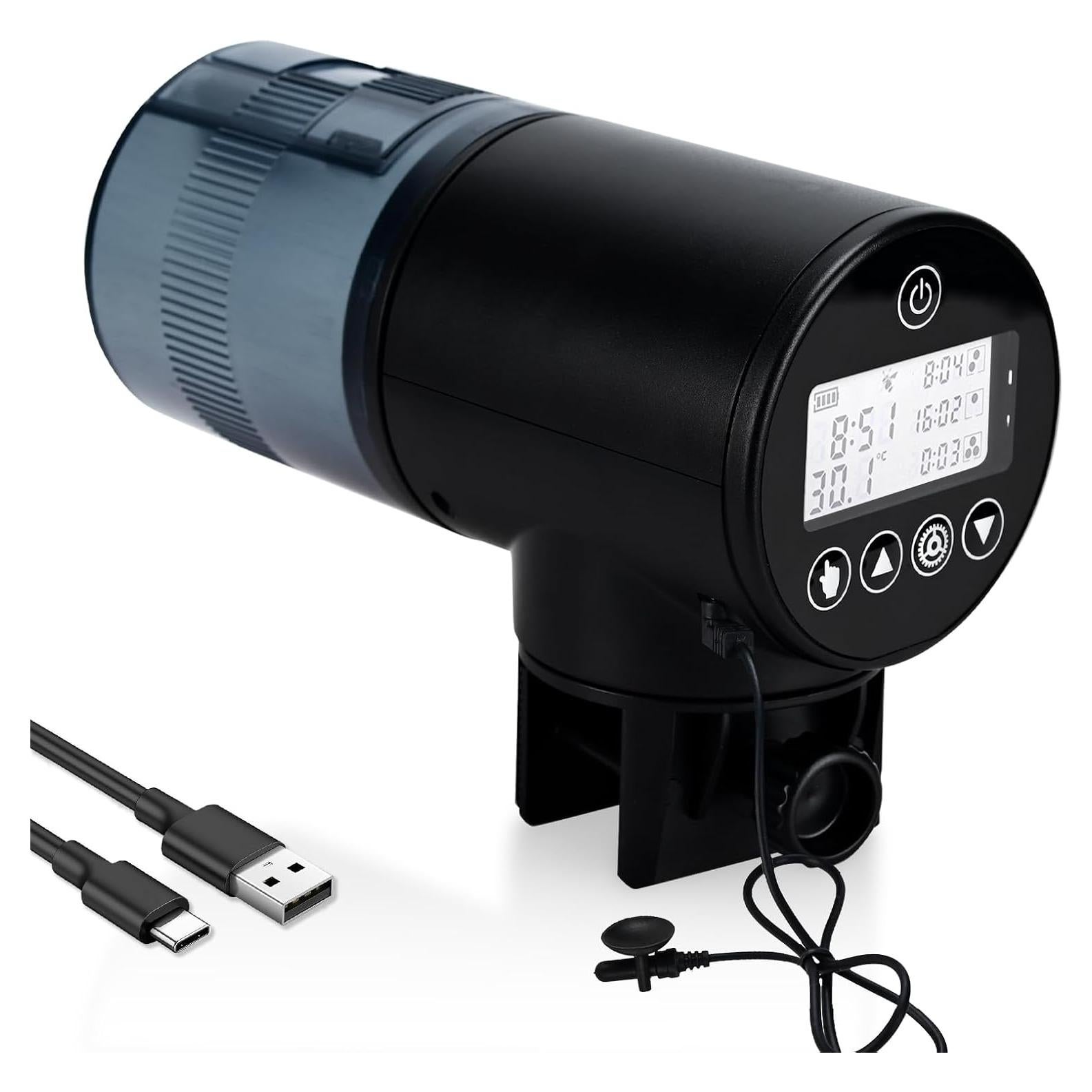 Dispensador Automático de Comida para Peces Lychee 200ml