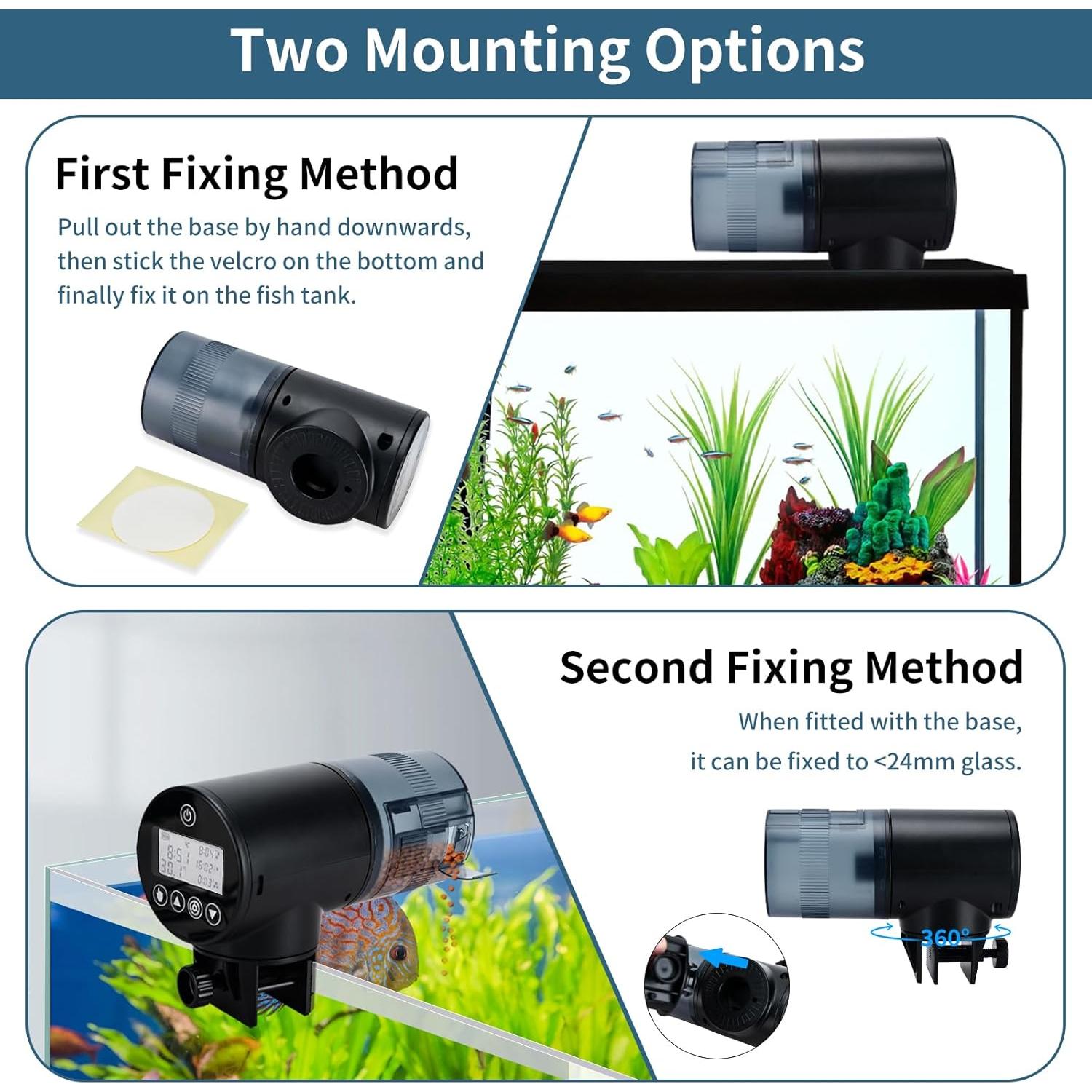 Dispensador Automático de Comida para Peces Lychee 200ml