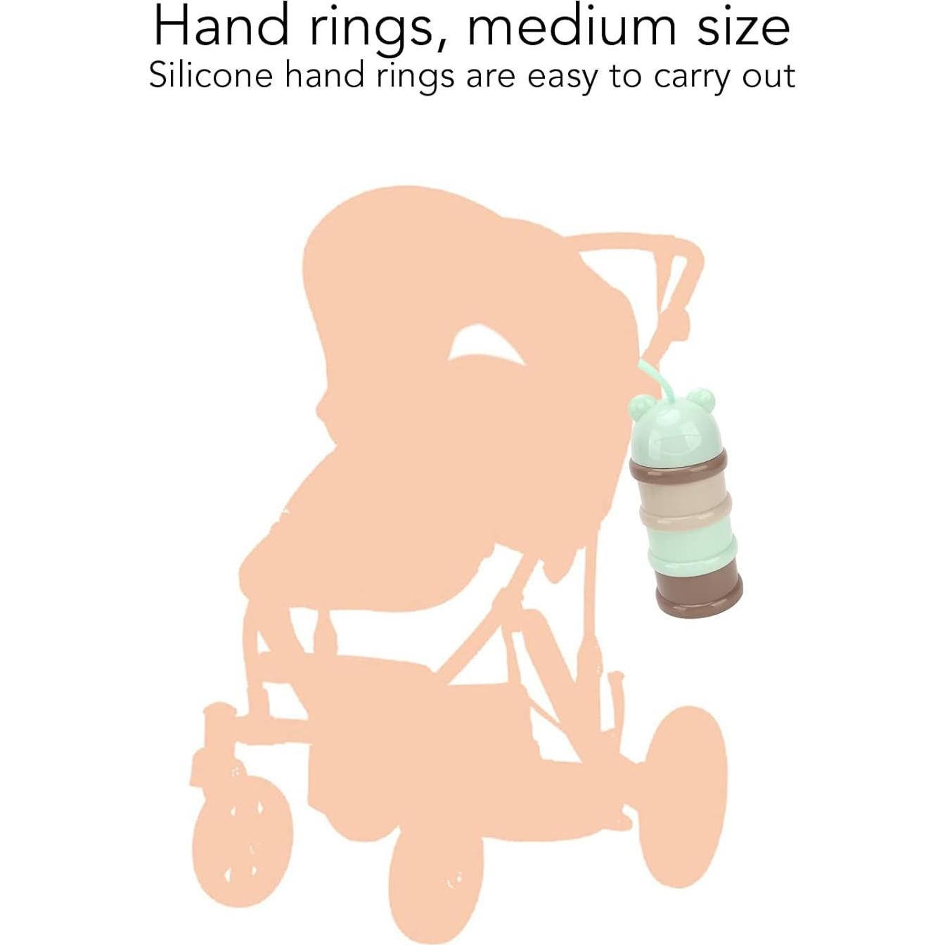 Contenedor de Leche en Polvo para Bebés RiToEasysports 3 Capas