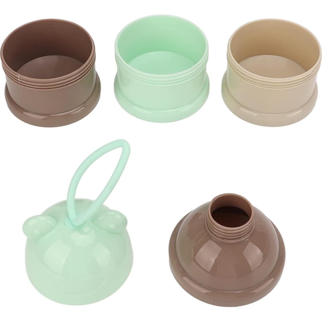 Contenedor de Leche en Polvo para Bebés RiToEasysports 3 Capas