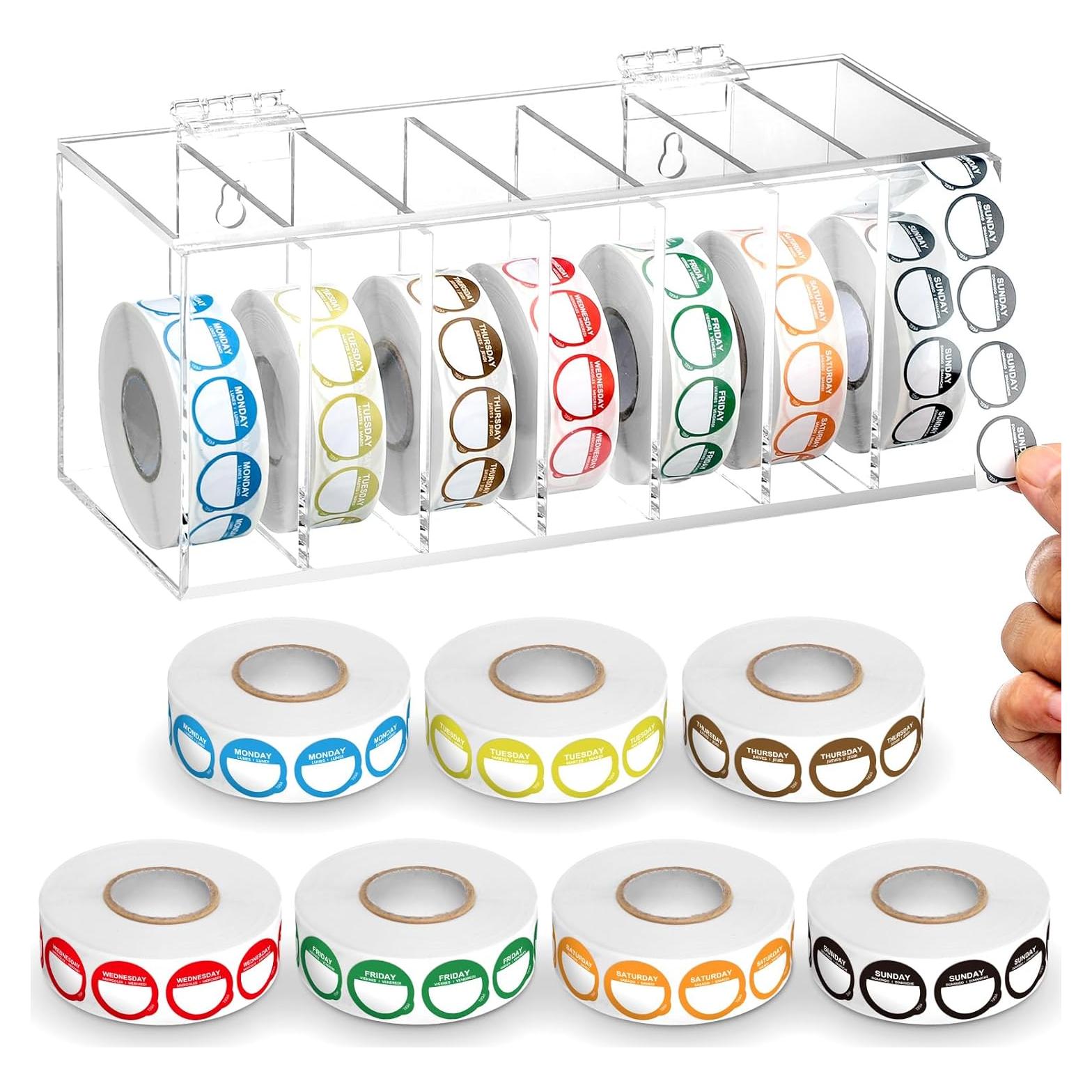 7000 Etiquetas Removibles Gilprop con Dispensador Acrílico