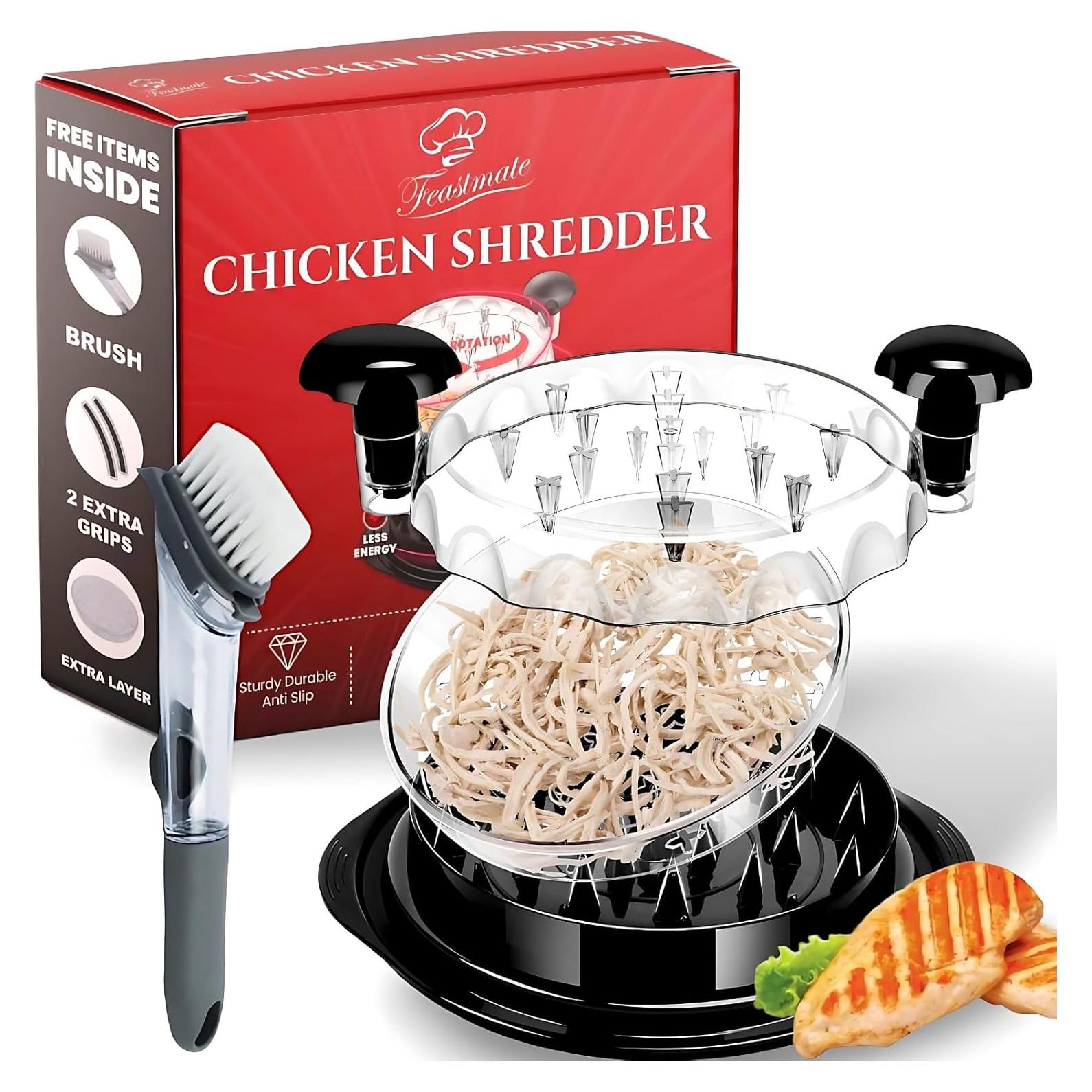 Herramienta Desmenuzadora de Pollo FeastMate 25.4 cm con Accesorios