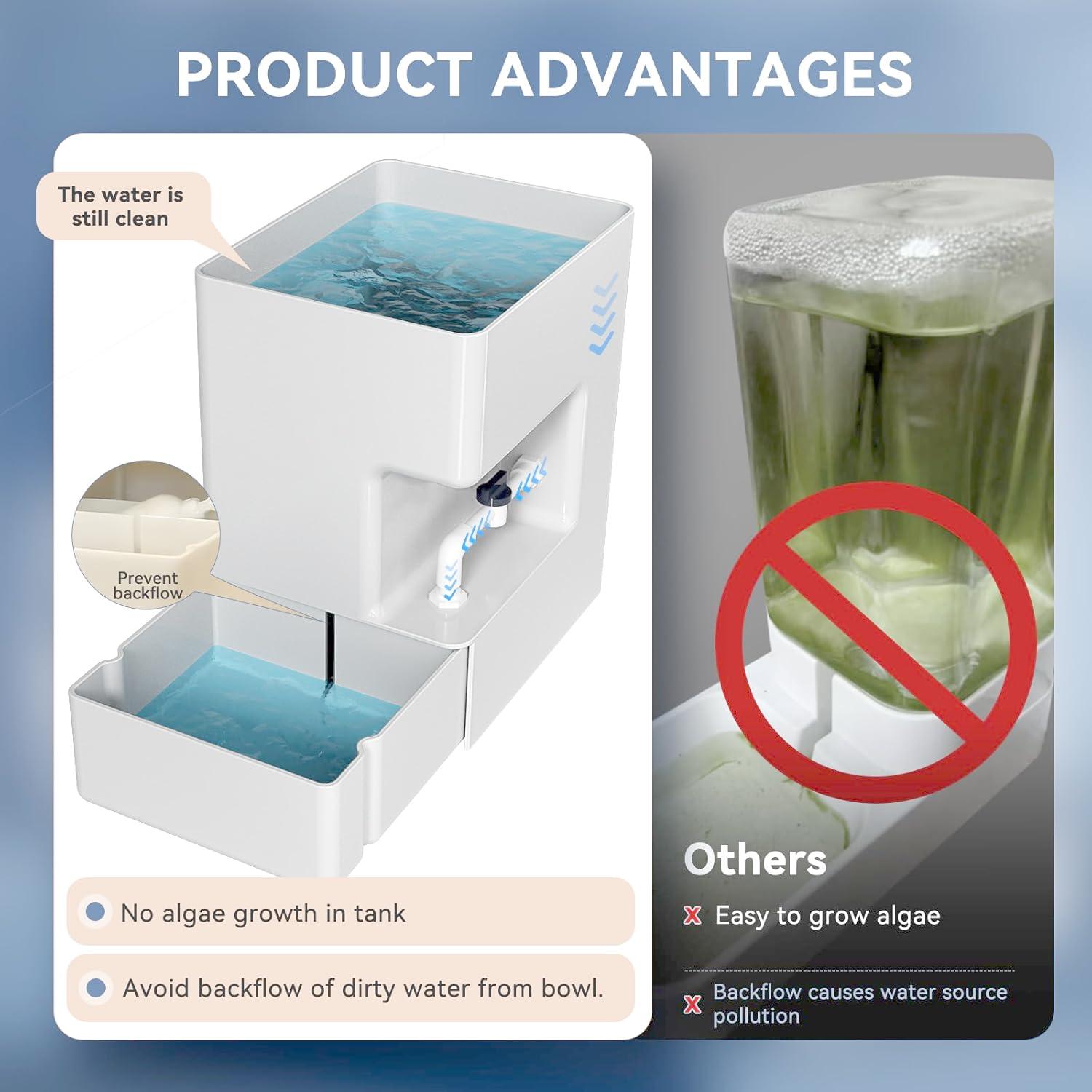 Dispensador de Agua Automático ICELEAF 8L para Mascotas Blanco