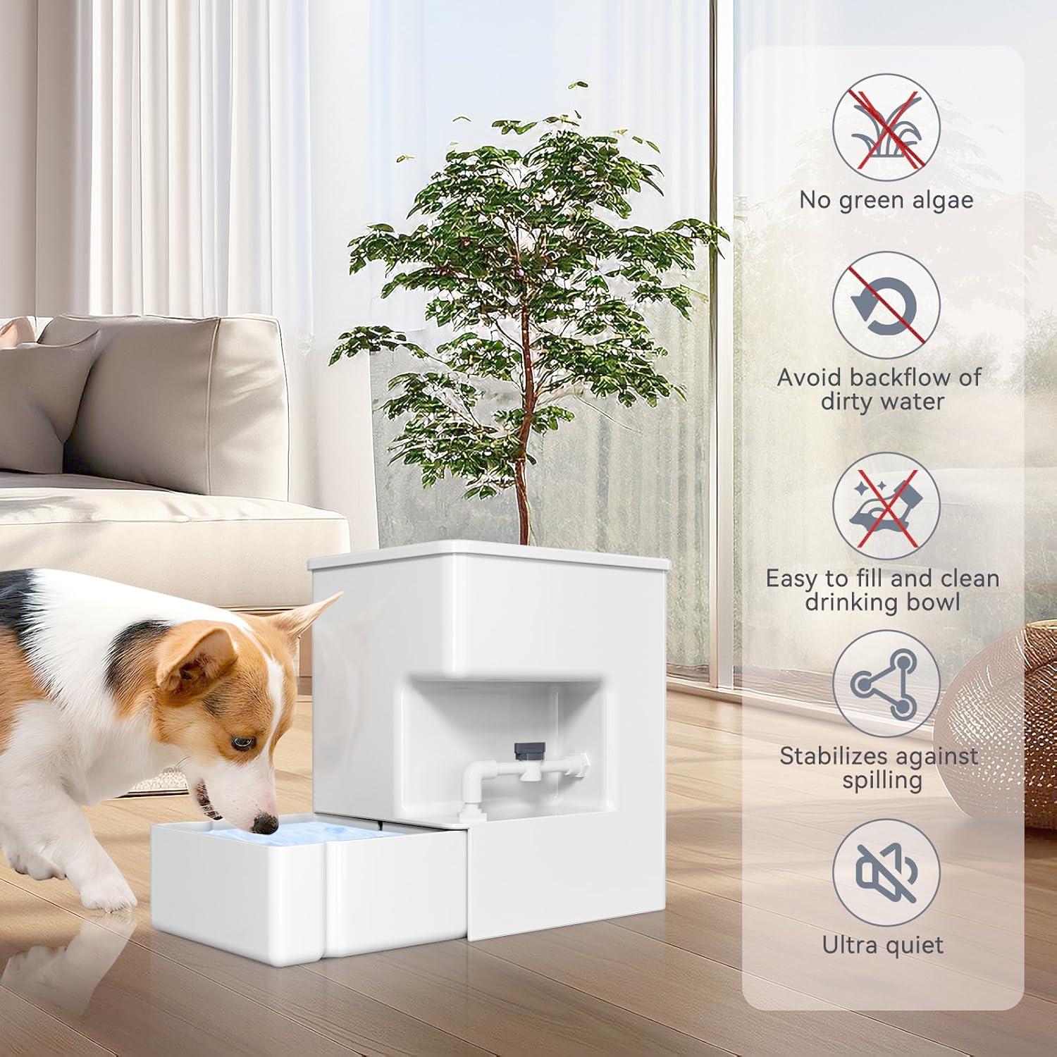 Dispensador de Agua Automático ICELEAF 8L para Mascotas Blanco