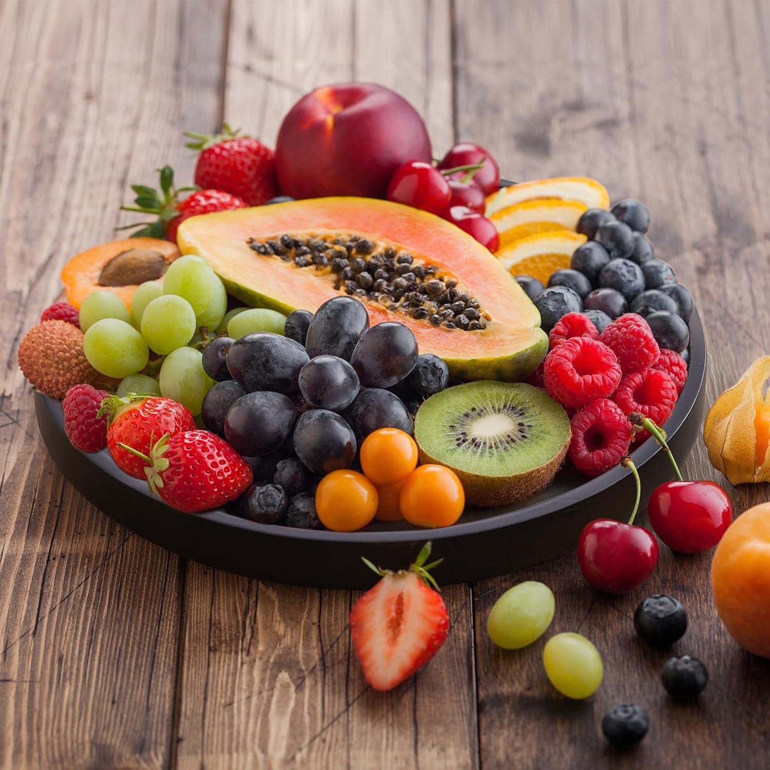 Organizador giratorio de madera Bivvclaz 25.4 cm negro