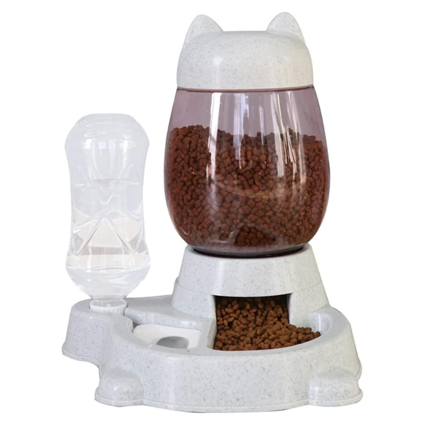 Comedero Automático 2 en 1 Utaomld para Gatos y Perros Gris