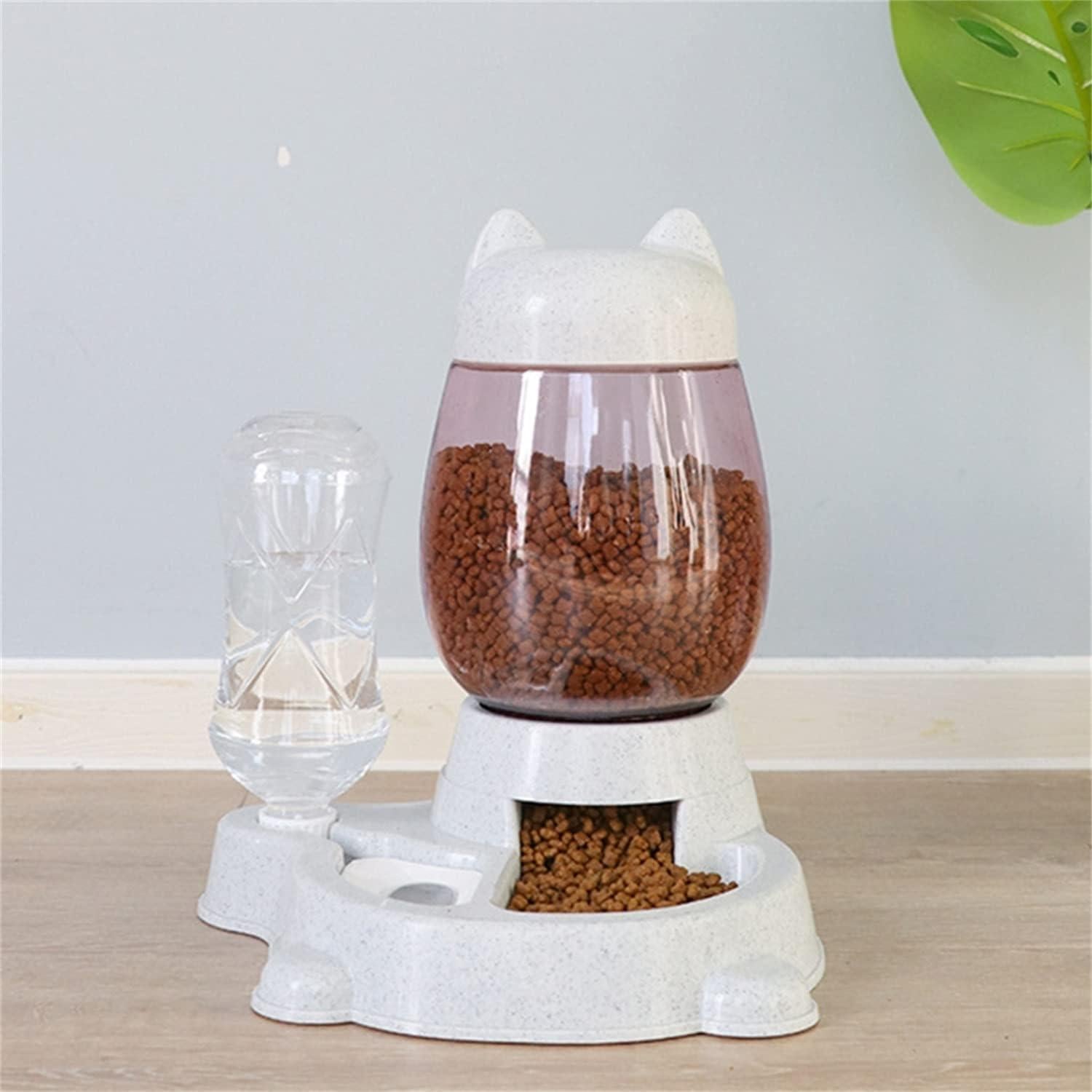 Comedero Automático 2 en 1 Utaomld para Gatos y Perros Gris