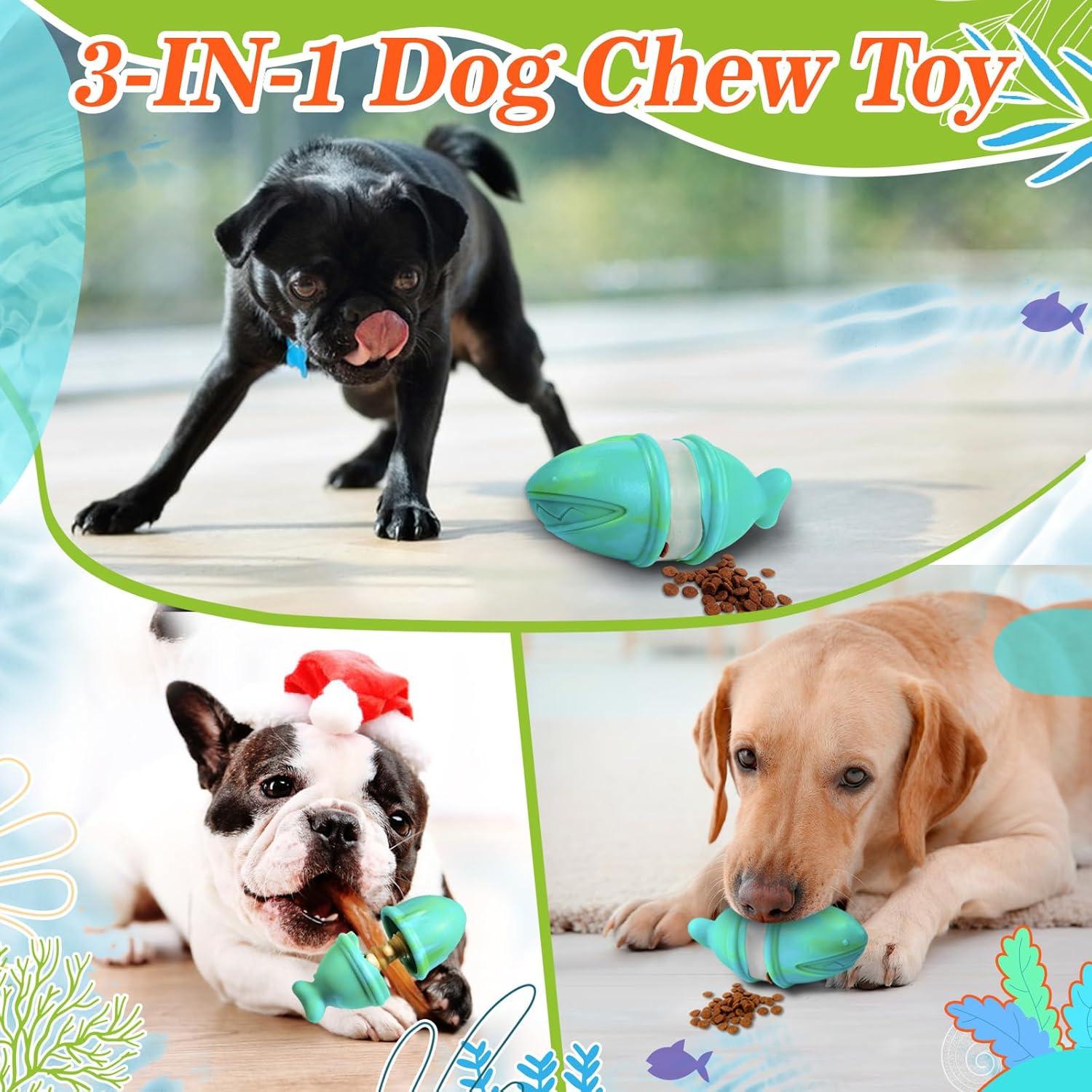 Juguete para Perros Hanshengday 2 en 1 Dispensador y Soporte