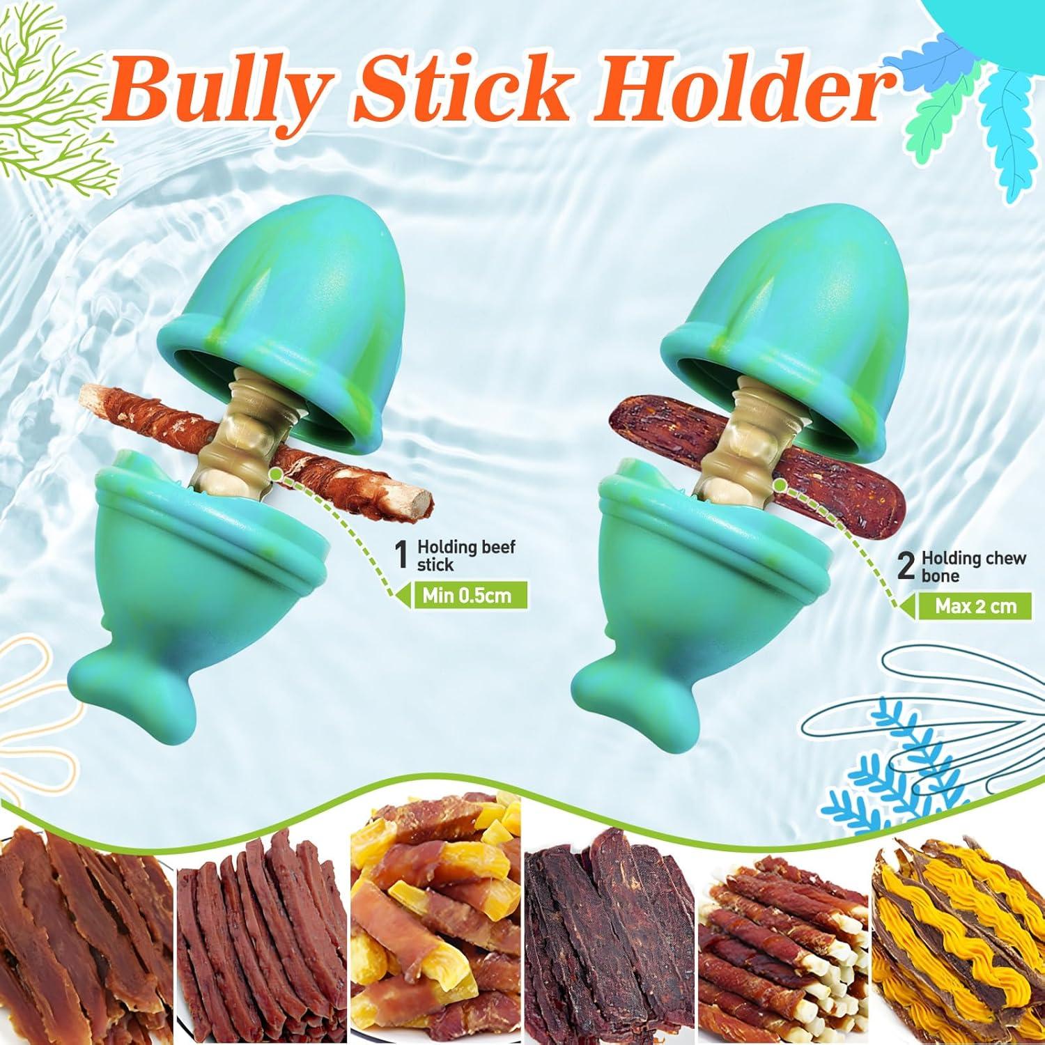 Juguete para Perros Hanshengday 2 en 1 Dispensador y Soporte