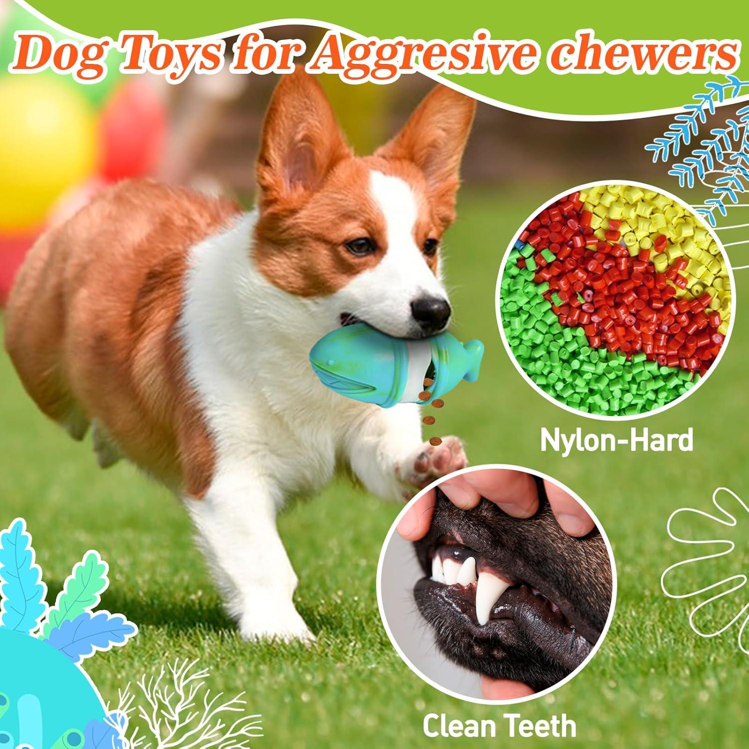 Juguete para Perros Hanshengday 2 en 1 Dispensador y Soporte