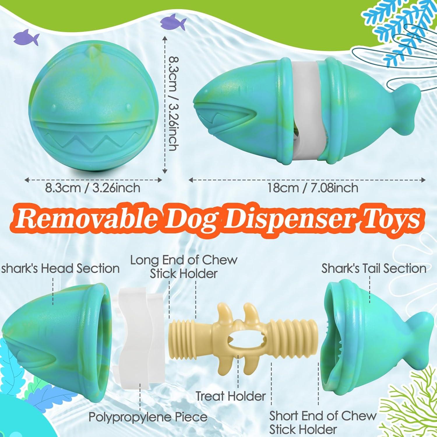 Juguete para Perros Hanshengday 2 en 1 Dispensador y Soporte