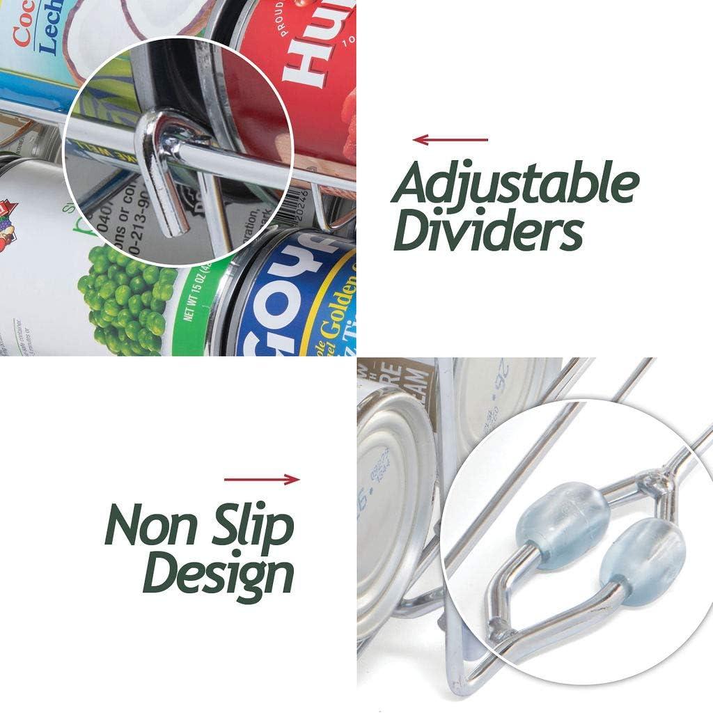 Organizador de Latas Apilable Sagler - 3 Niveles - Cromo