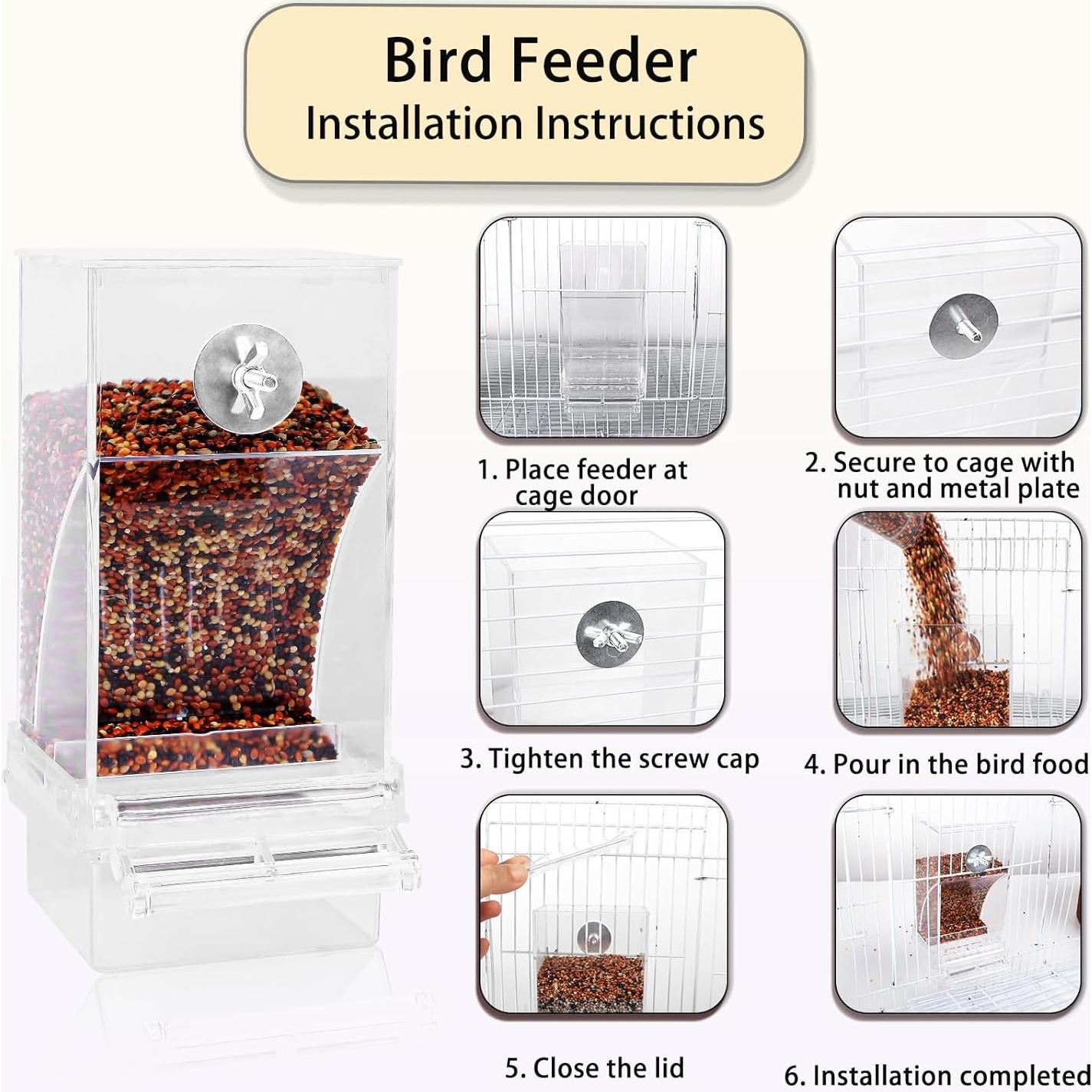 Comedero y Dispensador de Agua Automático para Aves Flying Dove