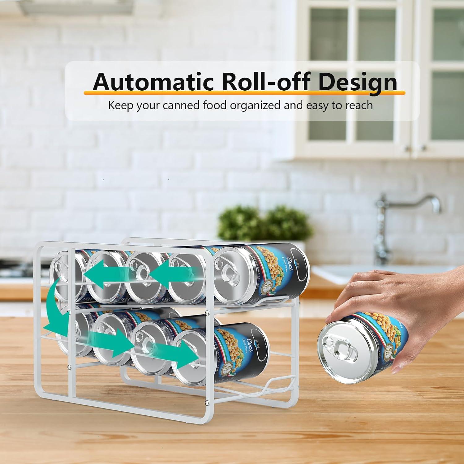 Organizador de Latas de Soda BTY Blanco Apilable 12oz (355ml)