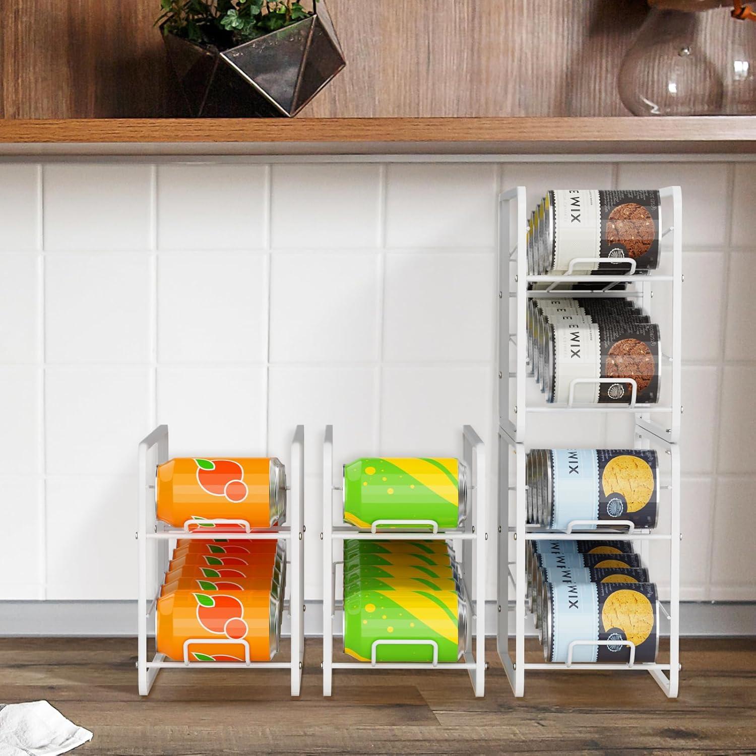 Organizador de Latas de Soda BTY Blanco Apilable 12oz (355ml)