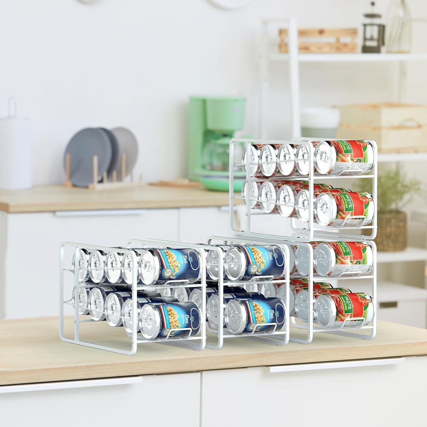 Organizador de Latas de Soda BTY Blanco Apilable 12oz (355ml)