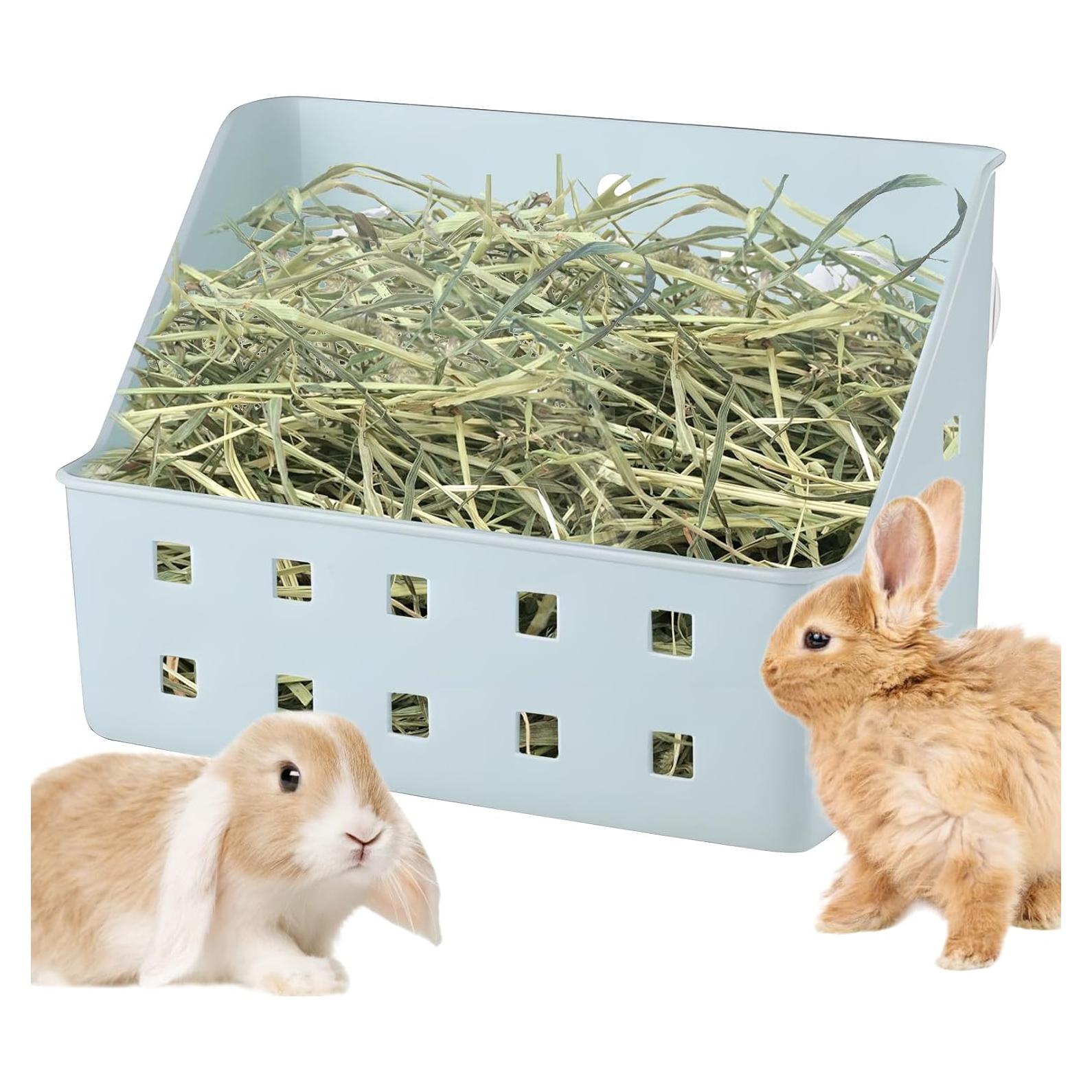 Alimentador de Heno Kathson para Conejos Pequeño Azul 20.8x14.5cm