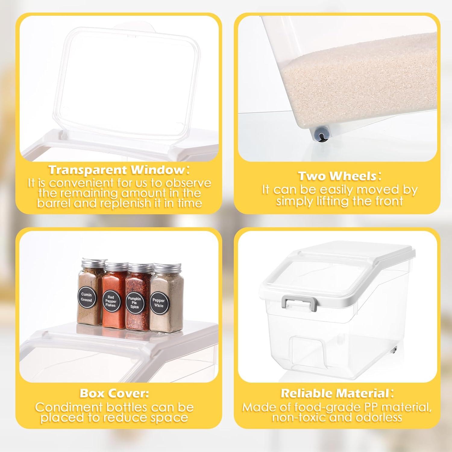 Contenedor de Almacenamiento de Comida Sunnyray 4 Pcs 10 kg