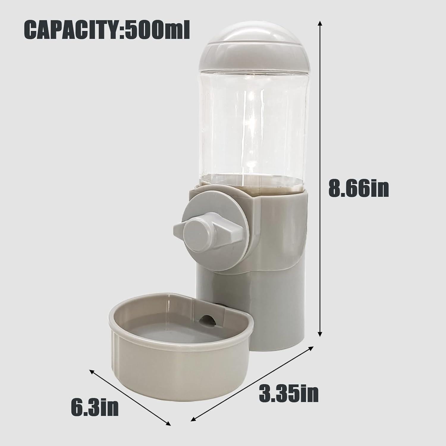 Dispensador Automático de Agua Tfwadmx 500ml para Conejos 2PCS