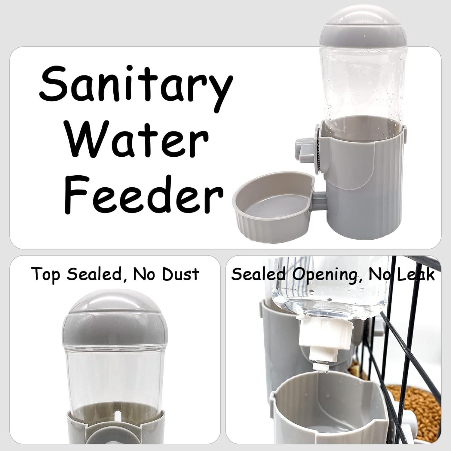 Dispensador Automático de Agua Tfwadmx 500ml para Conejos 2PCS