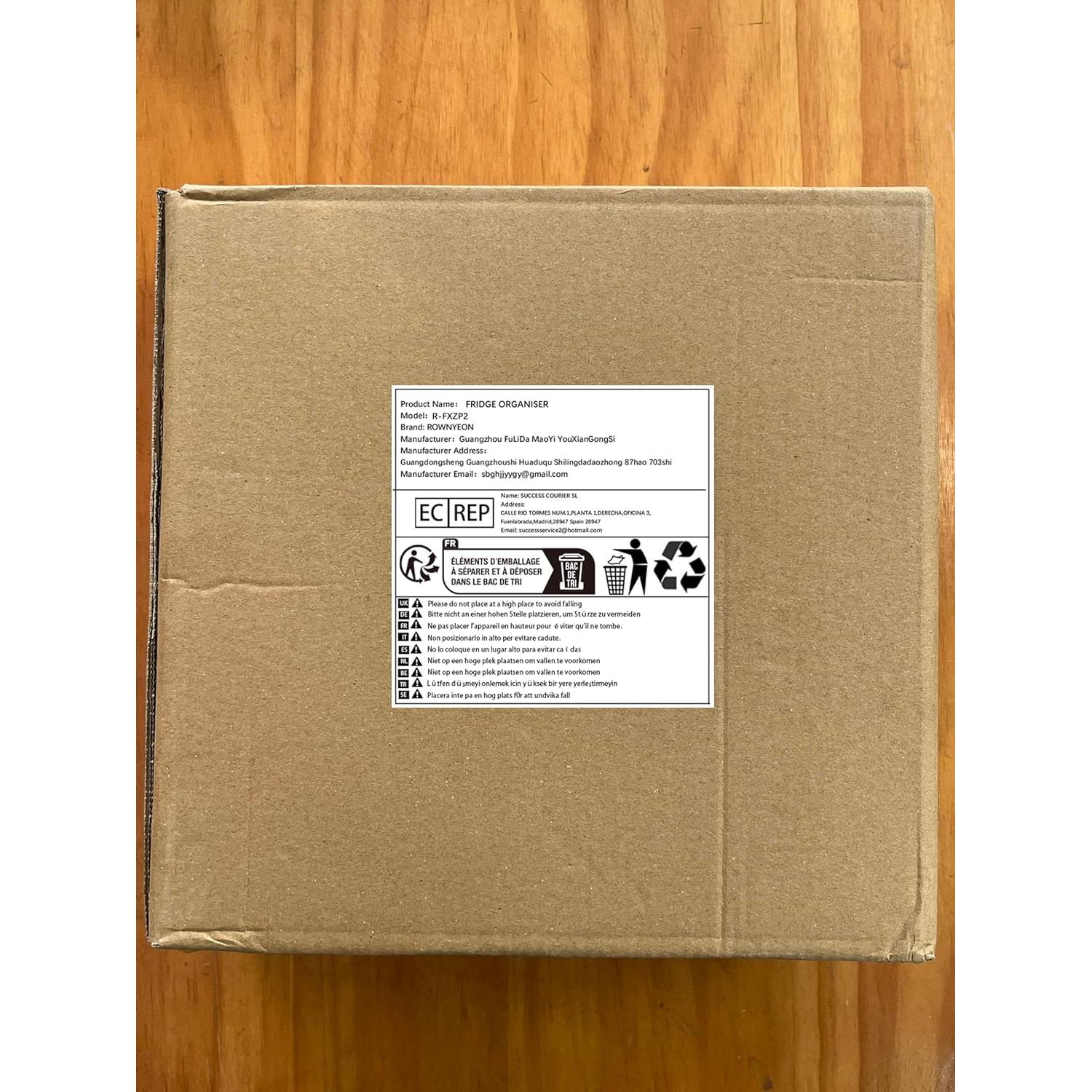 Organizador Giratorio Rectangular ROWNYEON 42 cm para Refrigerador