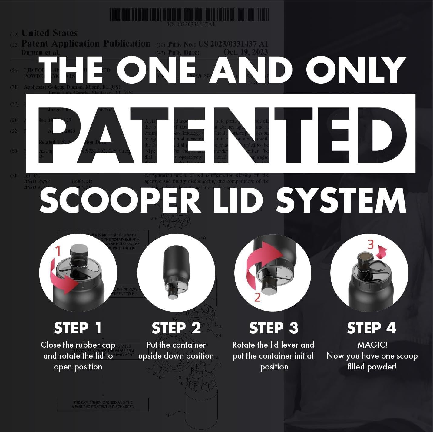 Dispensador de Proteína MyLidO Universal 70 CC Libre de BPA