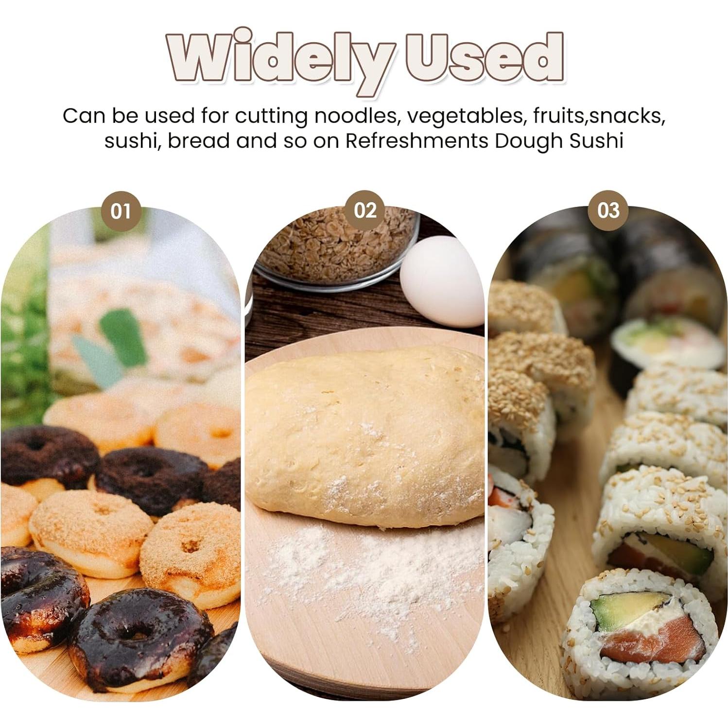 Cortador Raspador de Masa de Banco JIYIN Acero Inoxidable 2Pcs