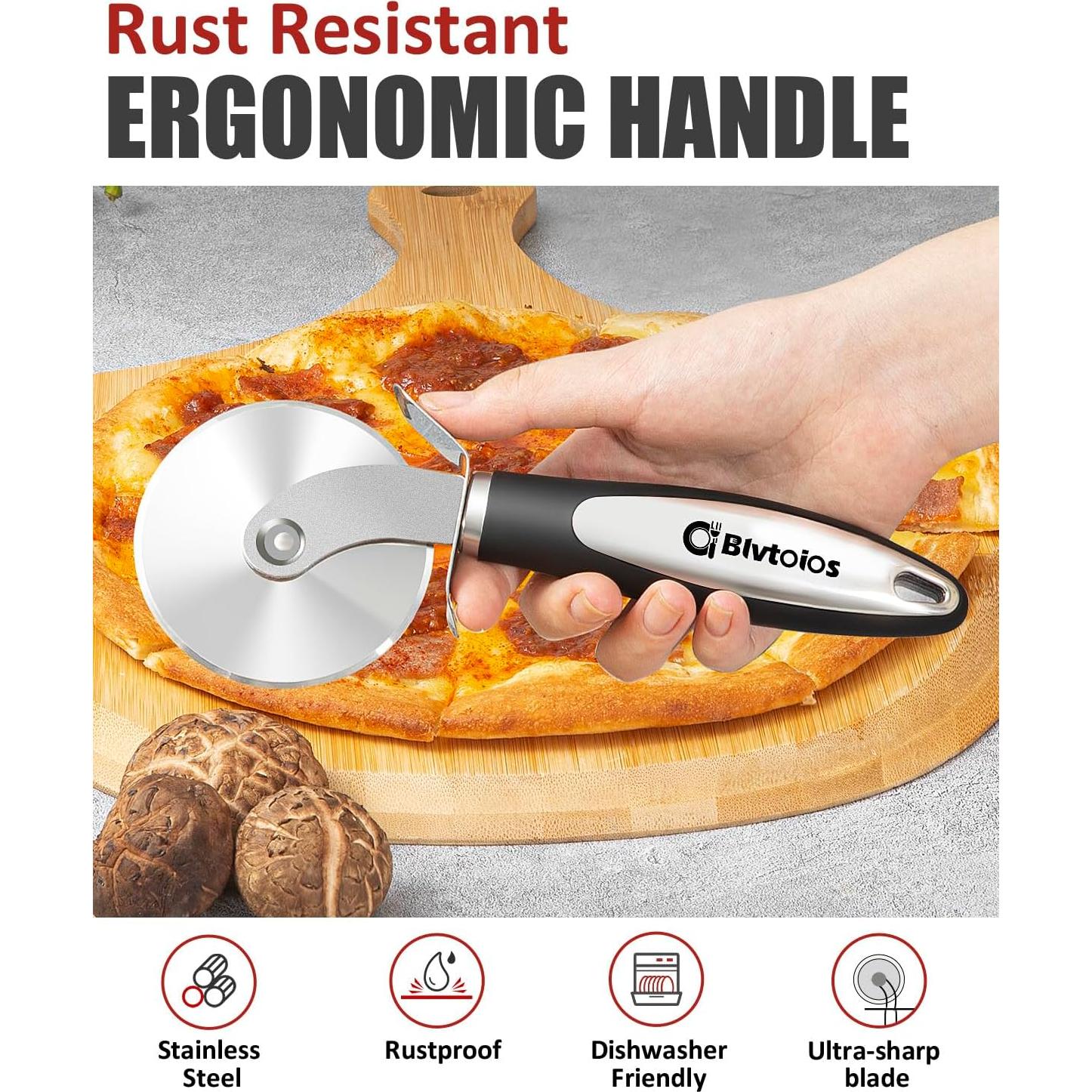 Cortador de Pizza Blvtoios de Acero Inoxidable 22cm
