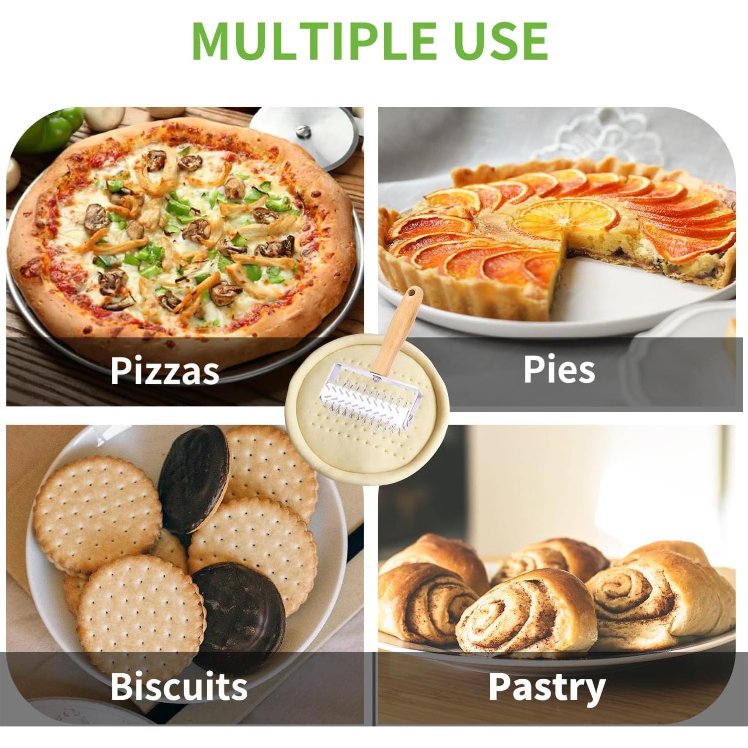 Docker de Masa para Pizza Ecavria con Mango de Madera