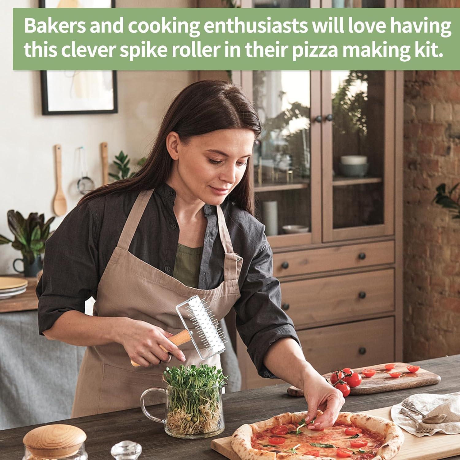 Docker de Masa para Pizza Ecavria con Mango de Madera