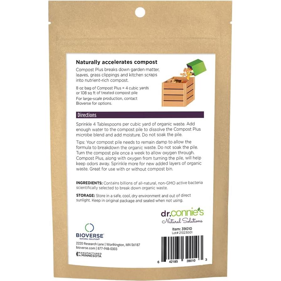 Acelerador de Compost Natural Dr. Connie 238g - Descomposición Rápida