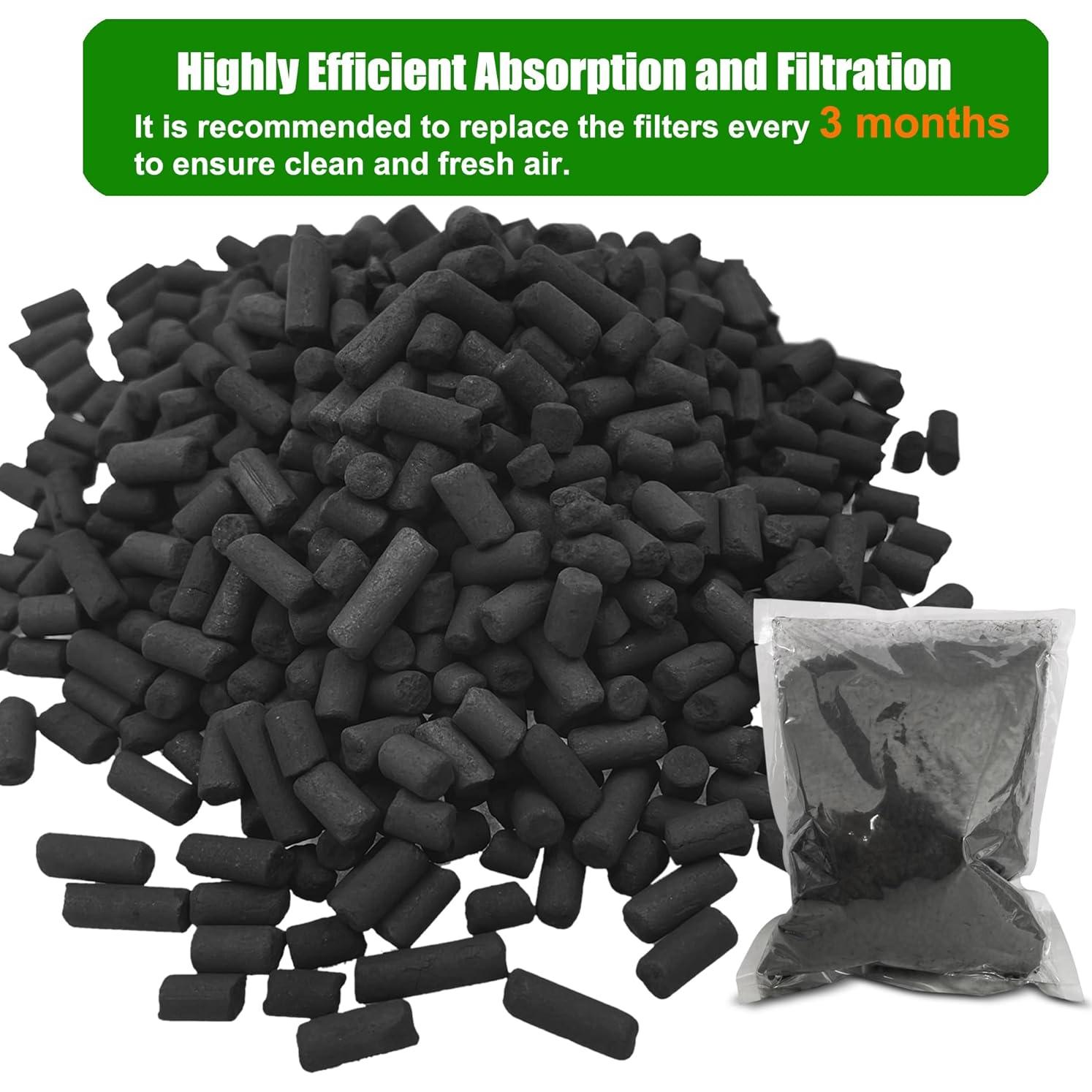 Recarga de Carbón Activado ShuRex para Compostador Fylecen 363g