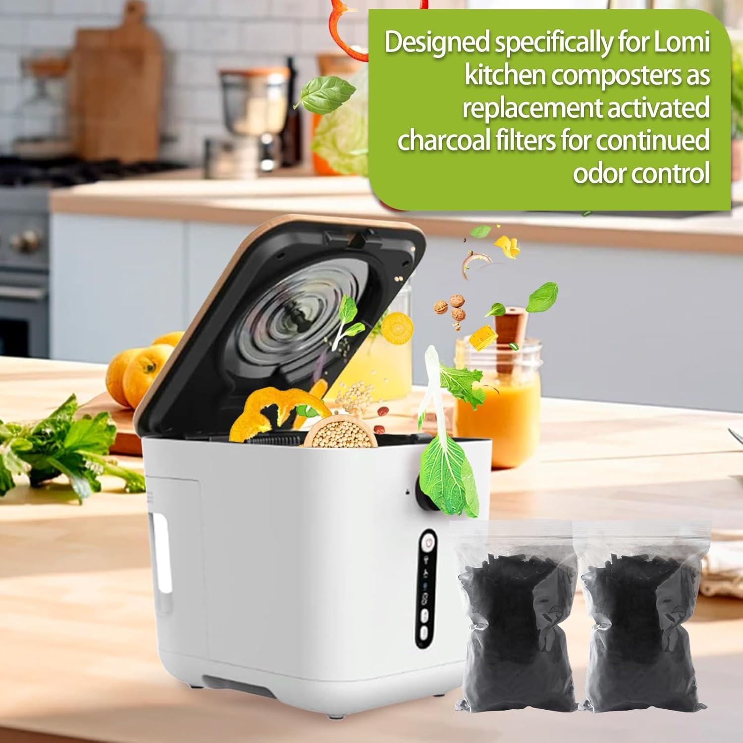 Recargas de Filtro de Carbón Activado Raneped para Compostador Lomi - Paquete de 4