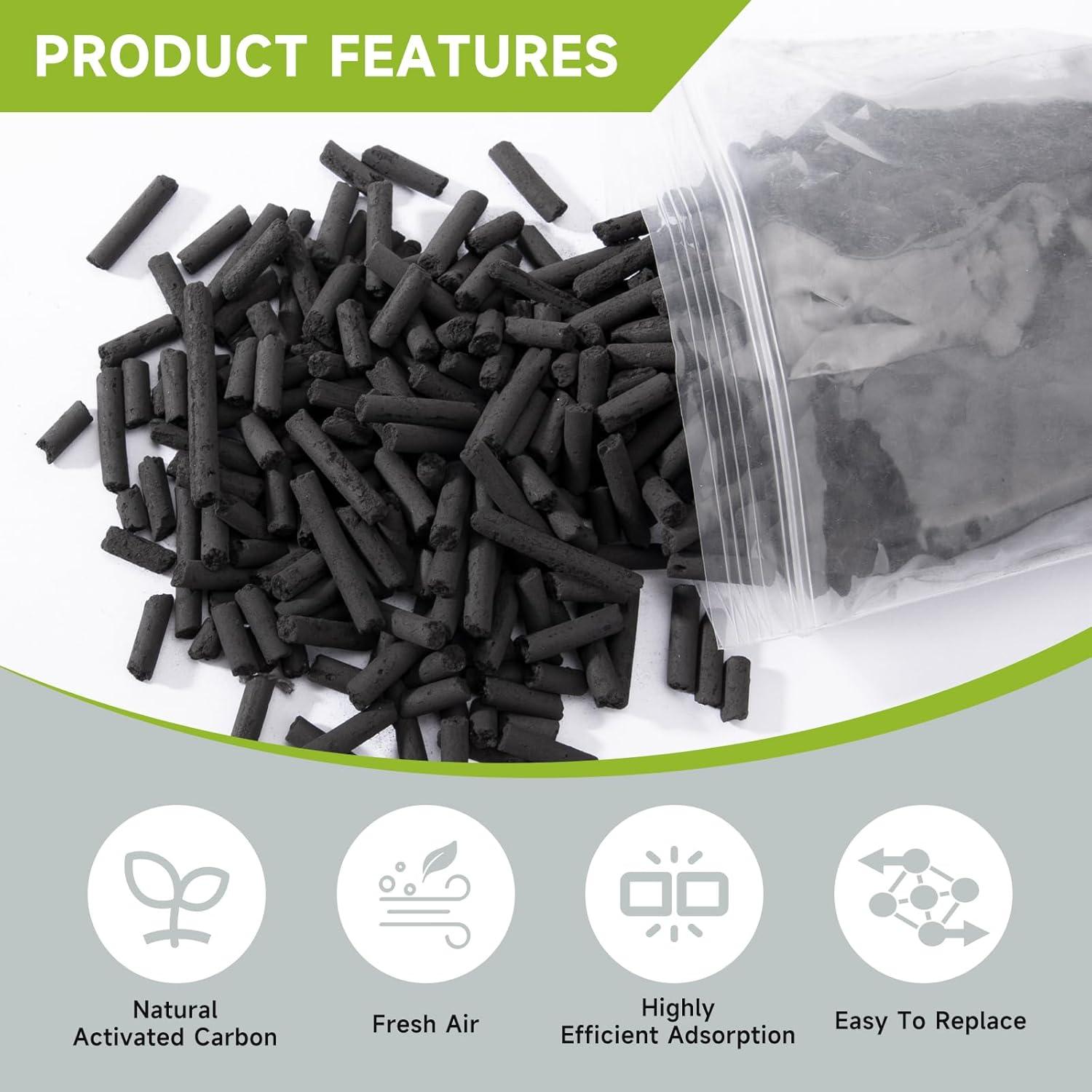 Recargas de Filtro de Carbón Activado Raneped para Compostador Lomi - Paquete de 4