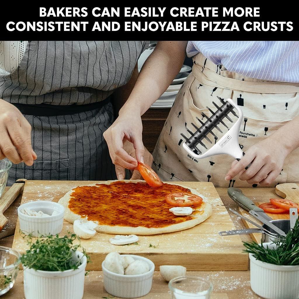 Rodillo Docker para Masa de Pizza Orblue - 21.34 cm, Negro