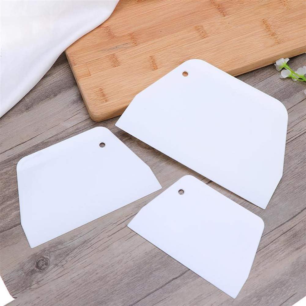 Juego de 3 Raspadores Plásticos Trapezoidales DonLeeving - Herramienta de Cocina