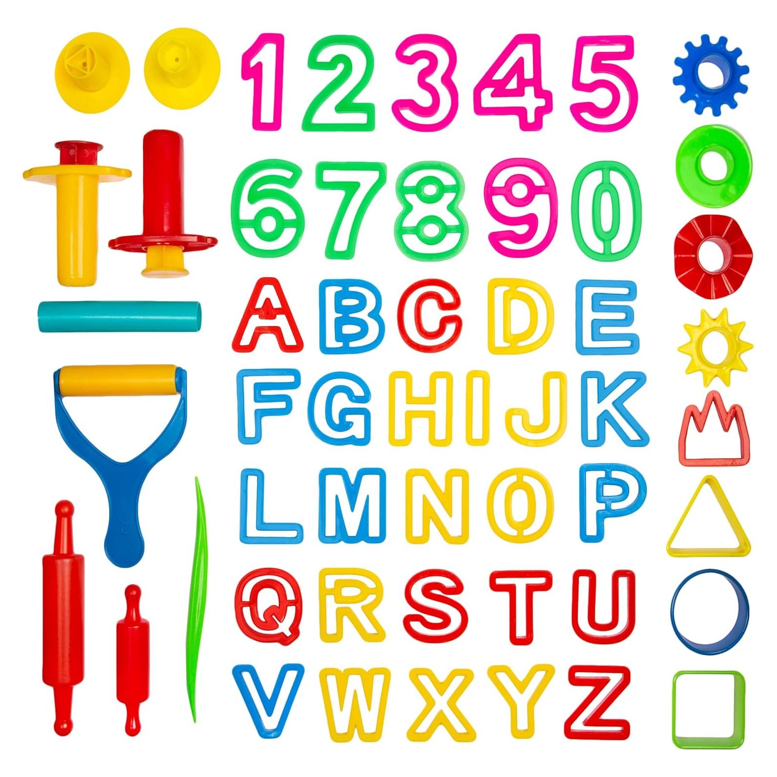 Kit de Herramientas de Plastilina Kiddy Dough 45 Piezas