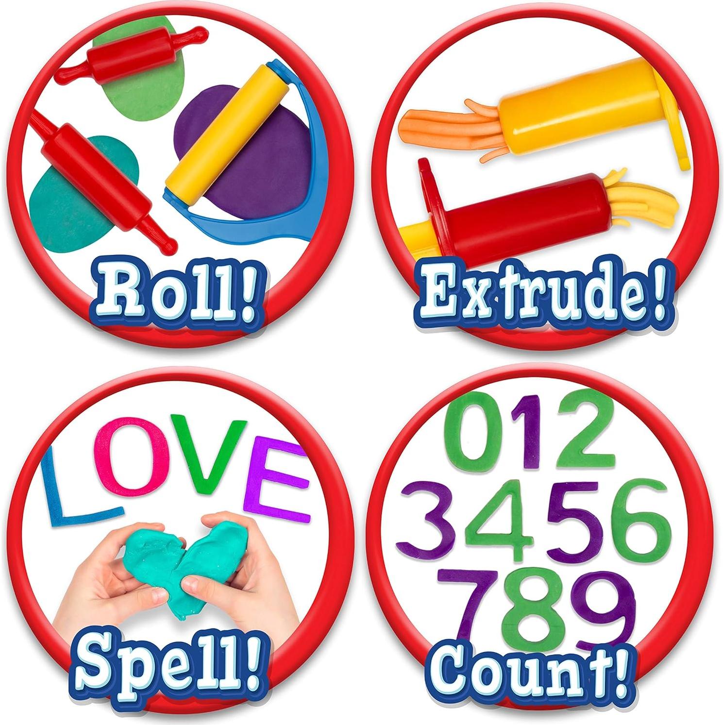 Kit de Herramientas de Plastilina Kiddy Dough 45 Piezas