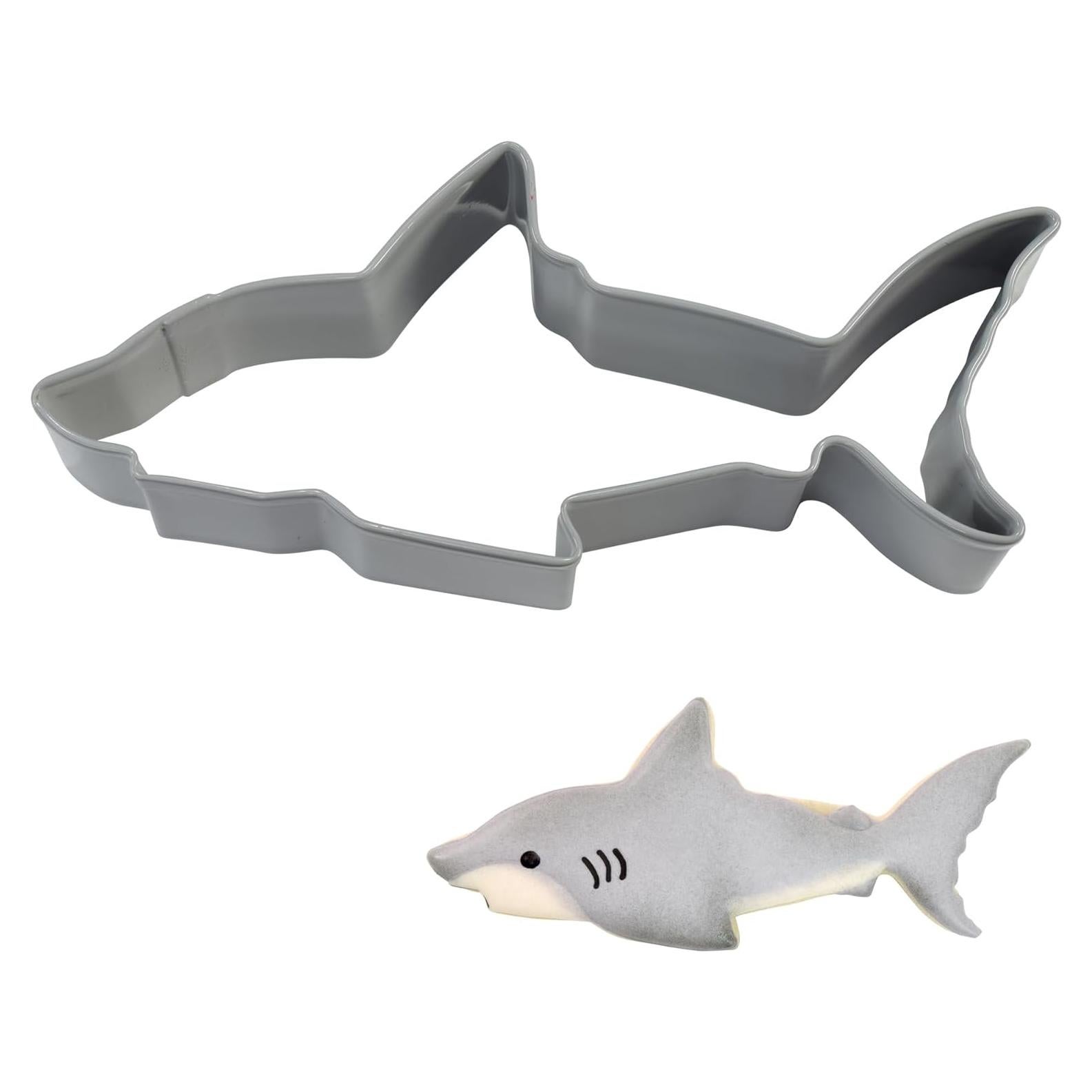 Cortador de Galletas Tiburón R&M 11.43 cm Gris para Repostería