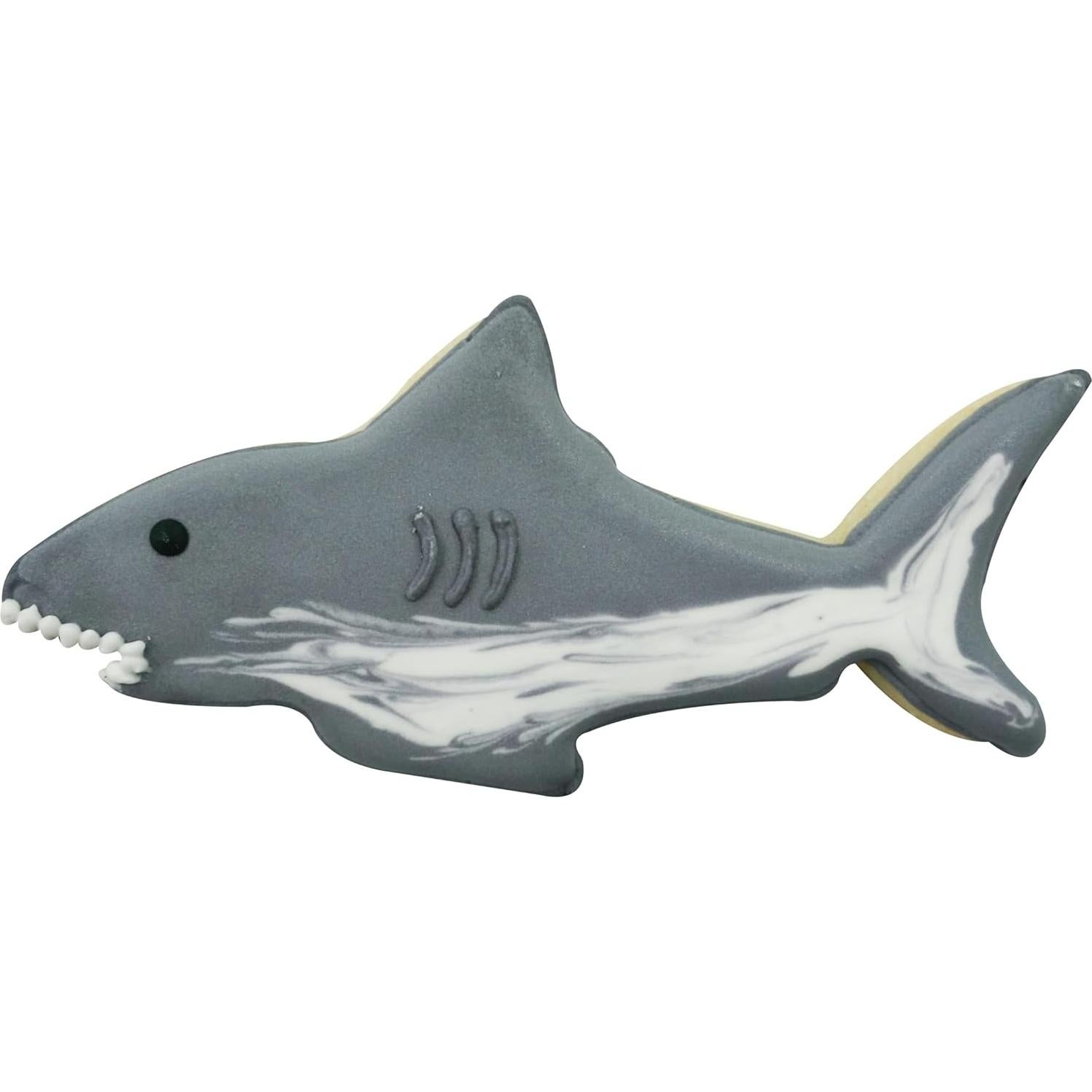 Cortador de Galletas Tiburón R&M 11.43 cm Gris para Repostería